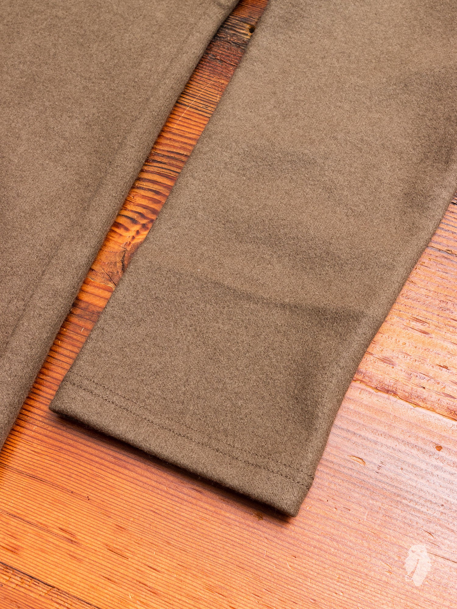 Cashmere Drop Shoulder Sweater in Khaki - Image 4