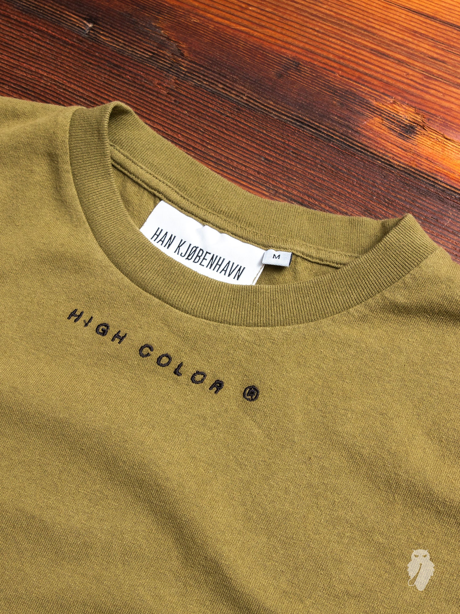 Casual T-Shirt in Olive - Image 3