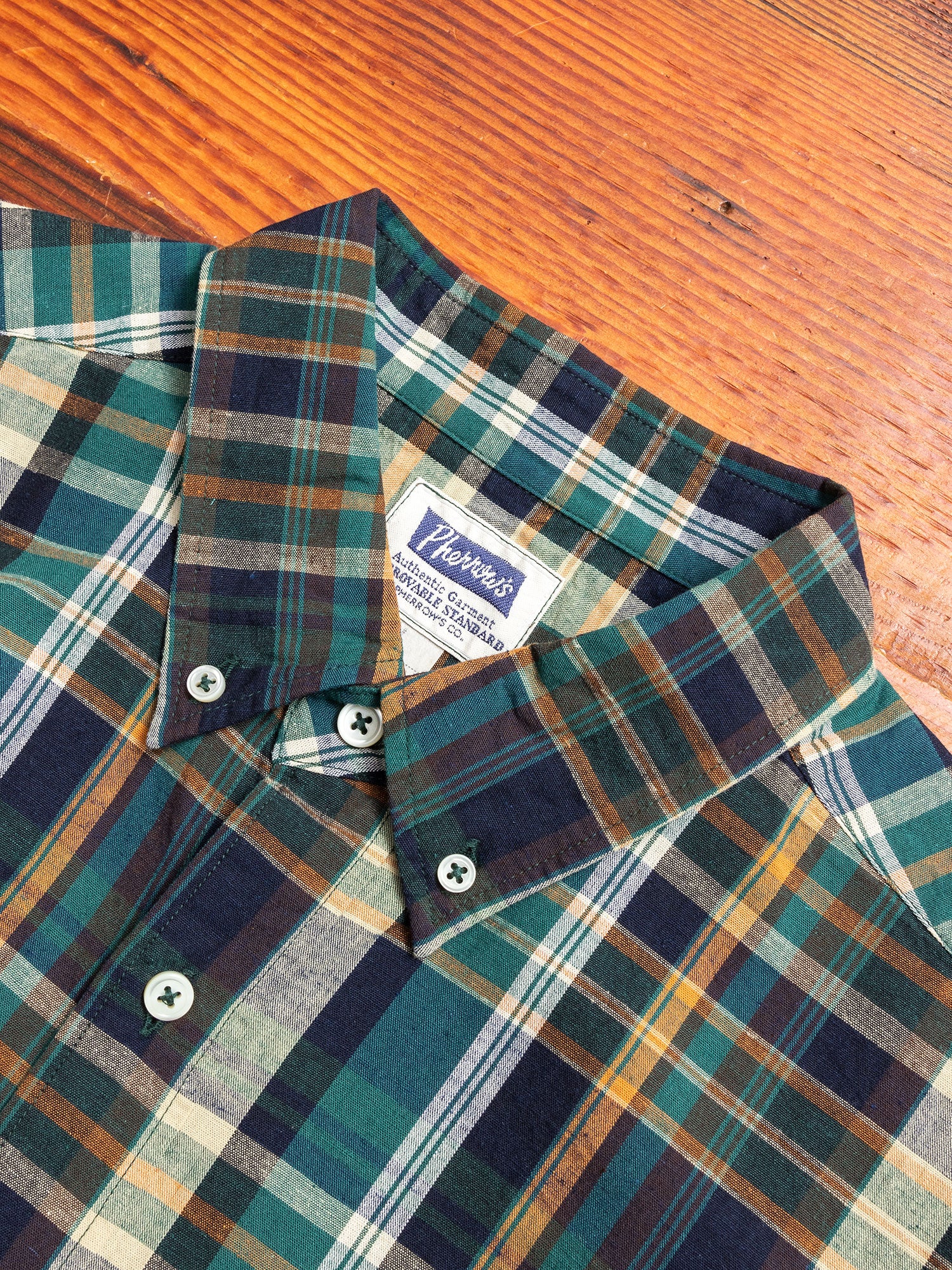 Check Button-Down Shirt in Green - Image 2