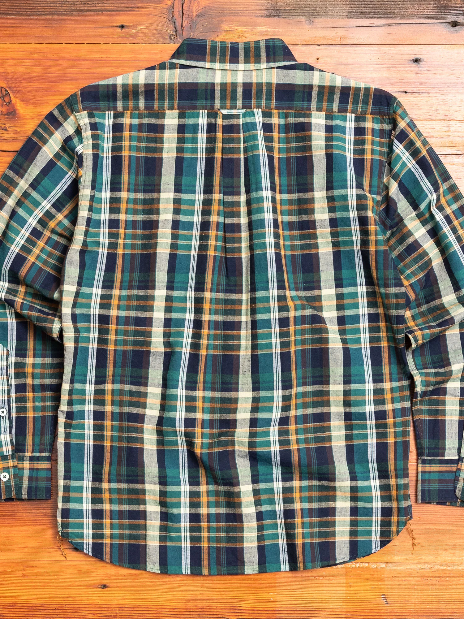 Check Button-Down Shirt in Green - Image 8
