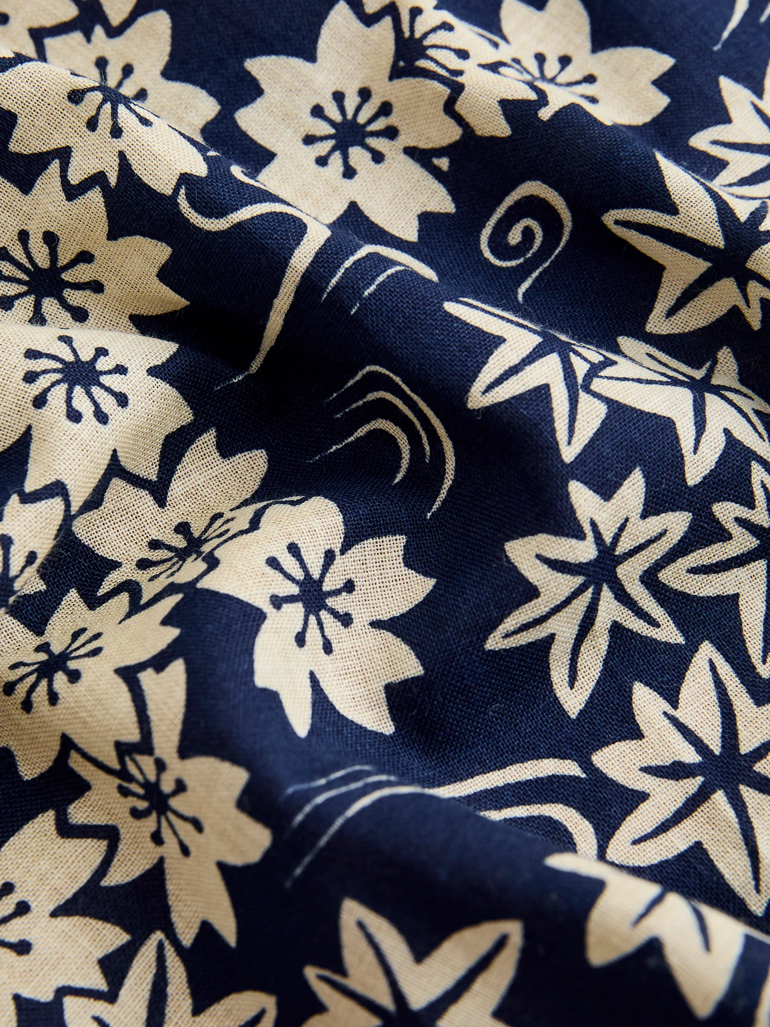 "Chiyogami-Sakura" Bandanna in Dark Navy - Image 4