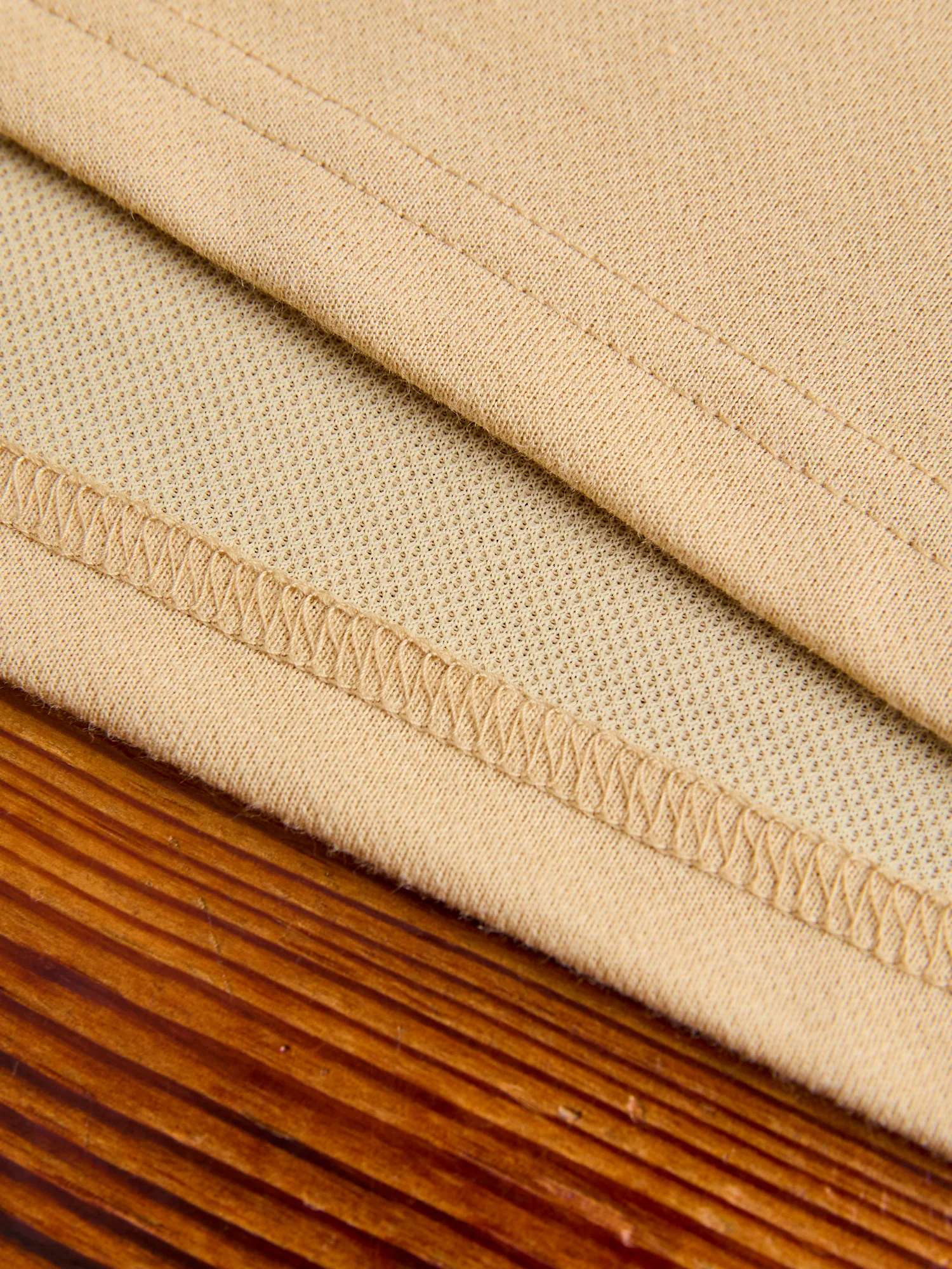 Circle Horn Round Pocket T-Shirt in Beige - Image 7