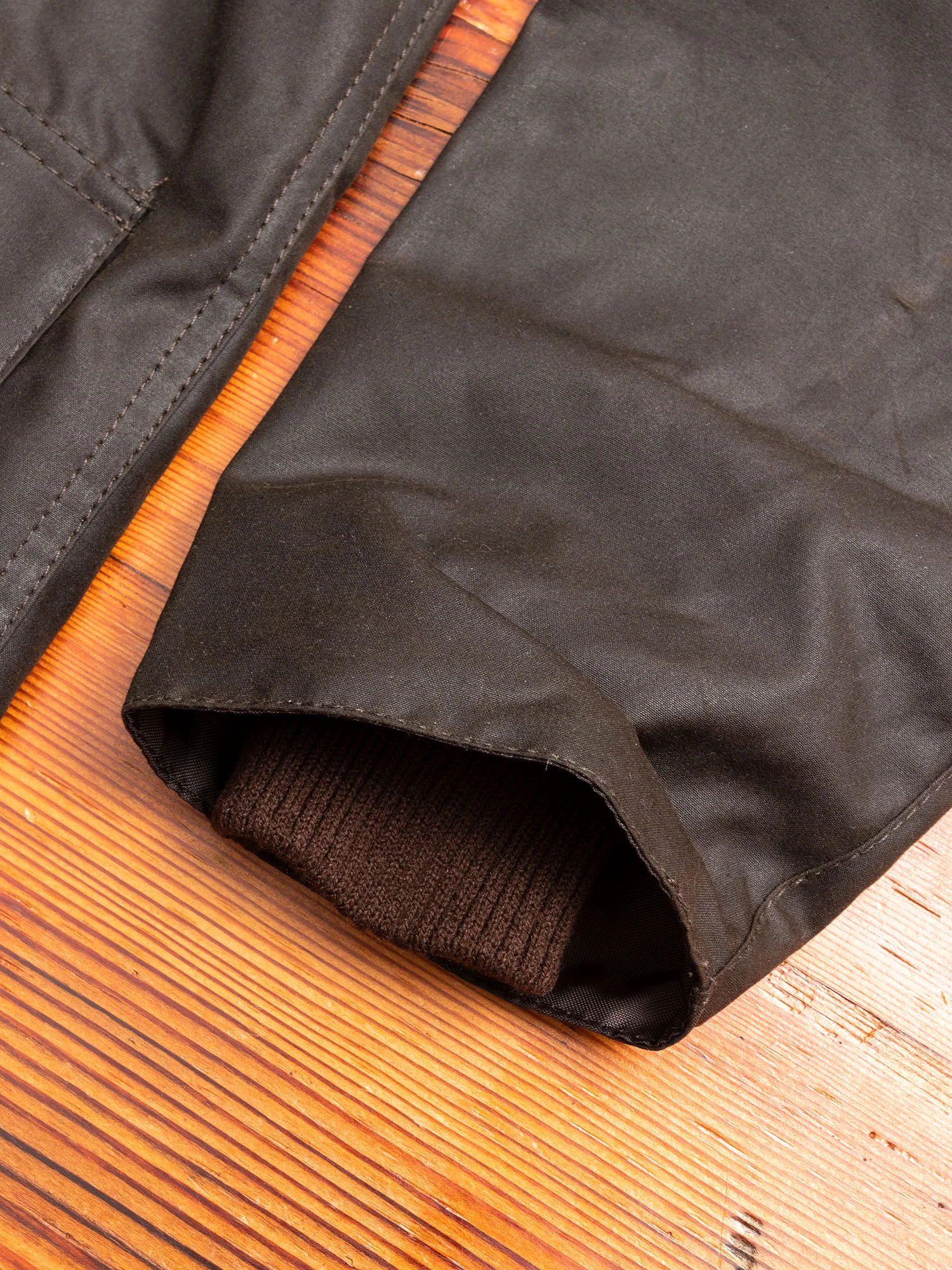 "Classic Bedale" Wax Jacket in Olive - Image 8