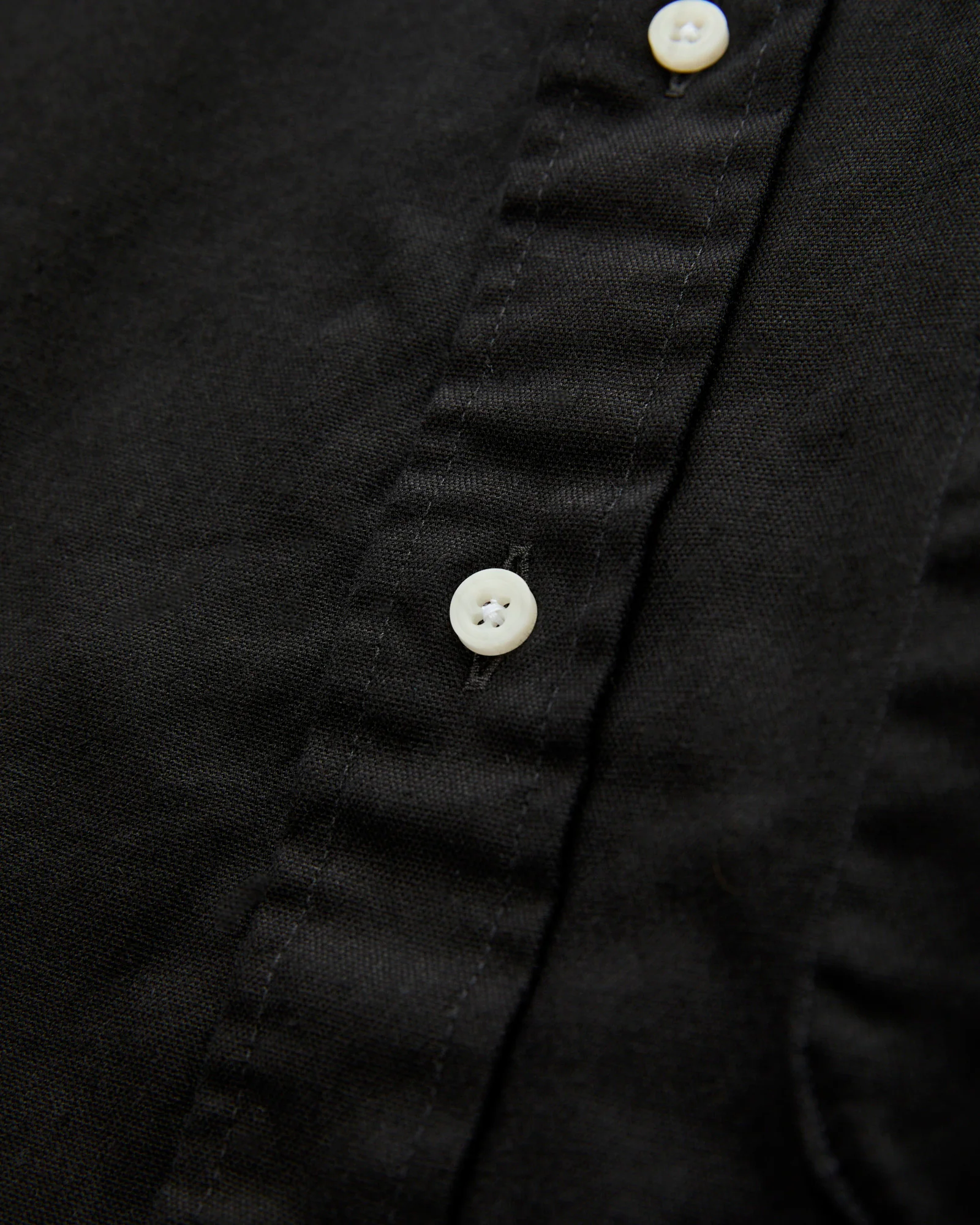 Classic Oxford Button-Down Shirt in Overdye Black - Image 5