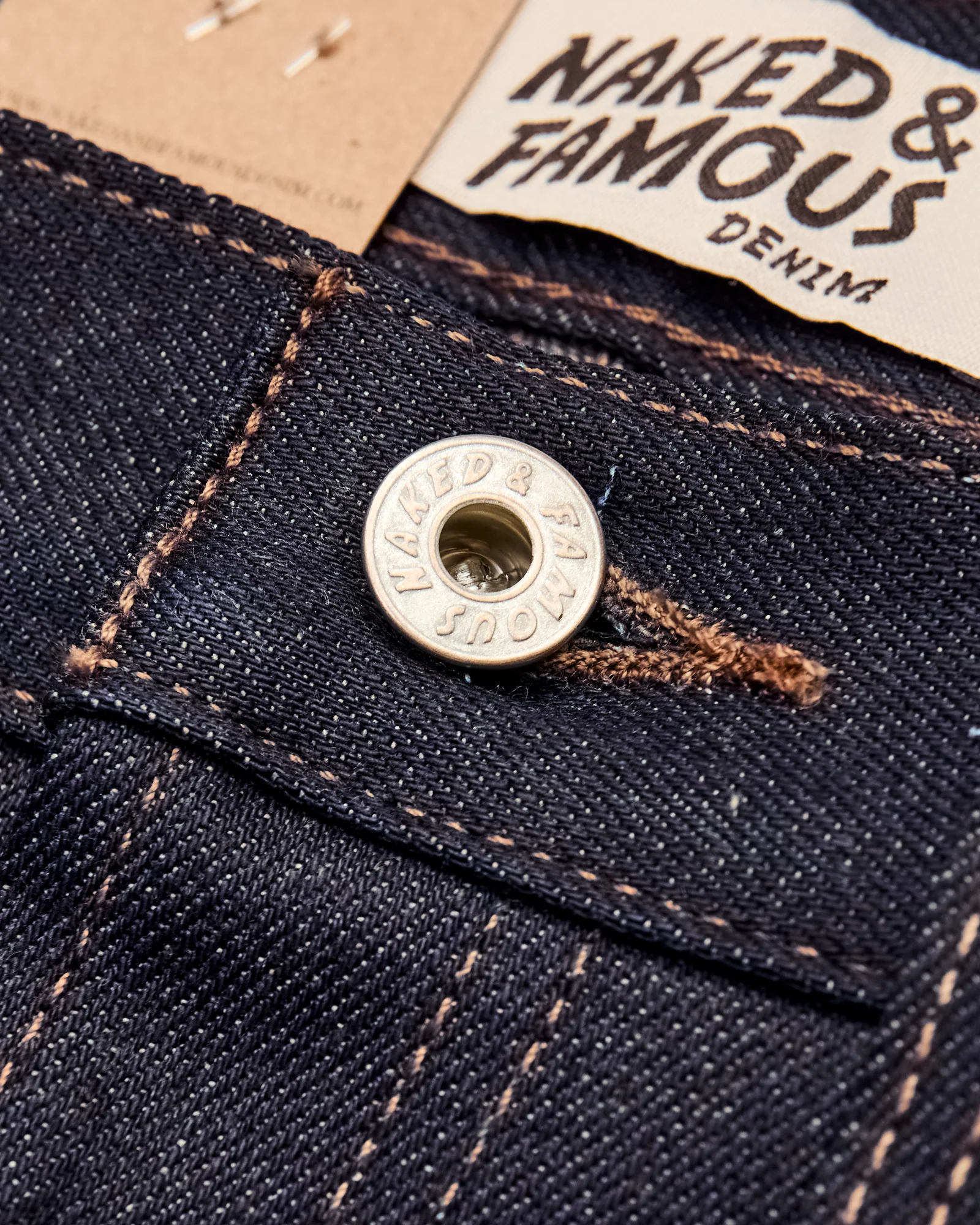 "Coffee Dye" 12.5oz Selvedge Denim - True Guy Fit - Image 6