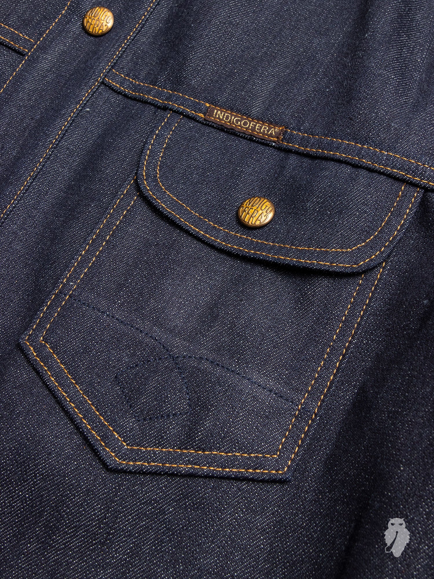 Copeland 13oz Denim Shirt in Indigo - Image 4