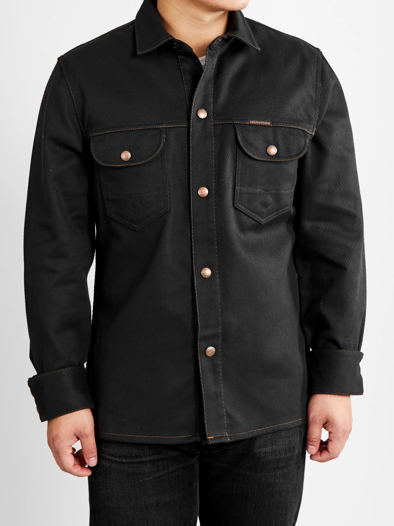 Copeland Kersey Shirt in Gunmetal - Image 2