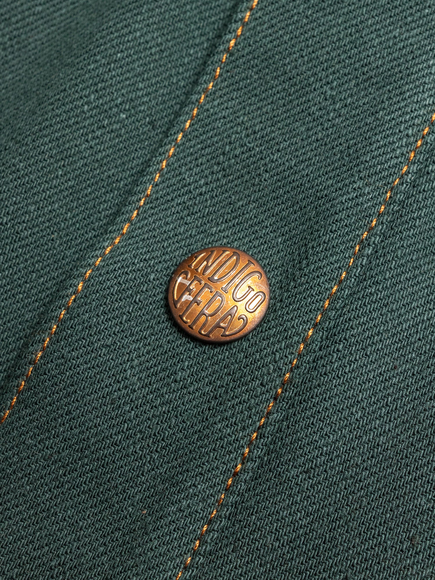 Copeland Selvedge Denim Shirt in Cripple Creek Green - Image 5