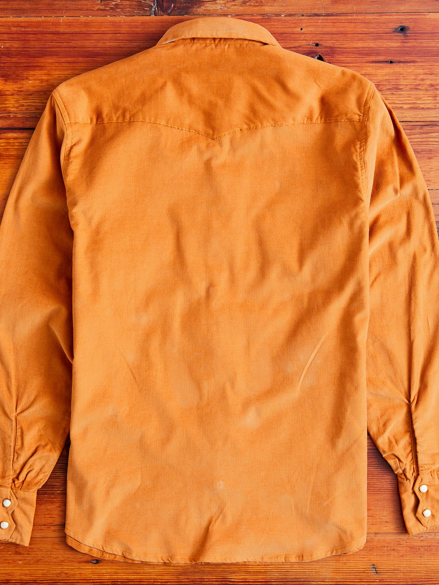 Corduroy Dollard Western Shirt in Beige - Image 8