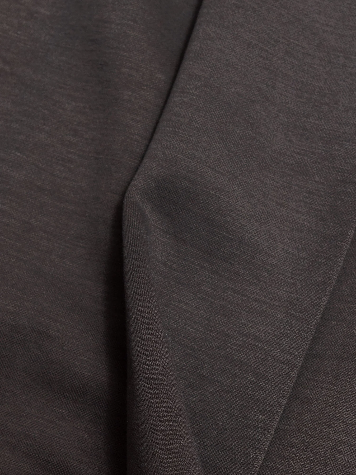 Cotton Double-Face Stole Collar Cardigan in Dark Grey - Image 6