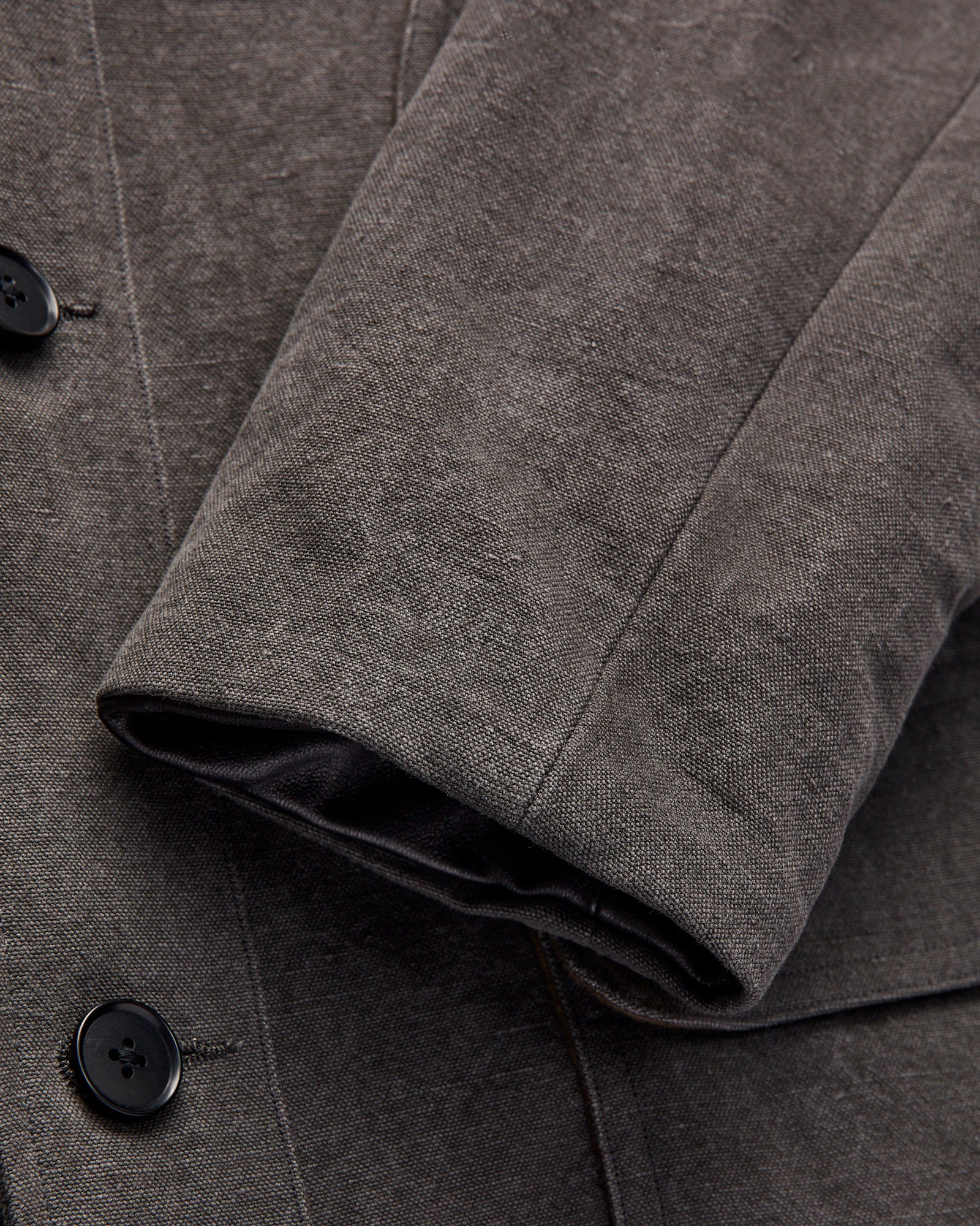 Cotton Hemp Work Coat in Sumi - Image 9