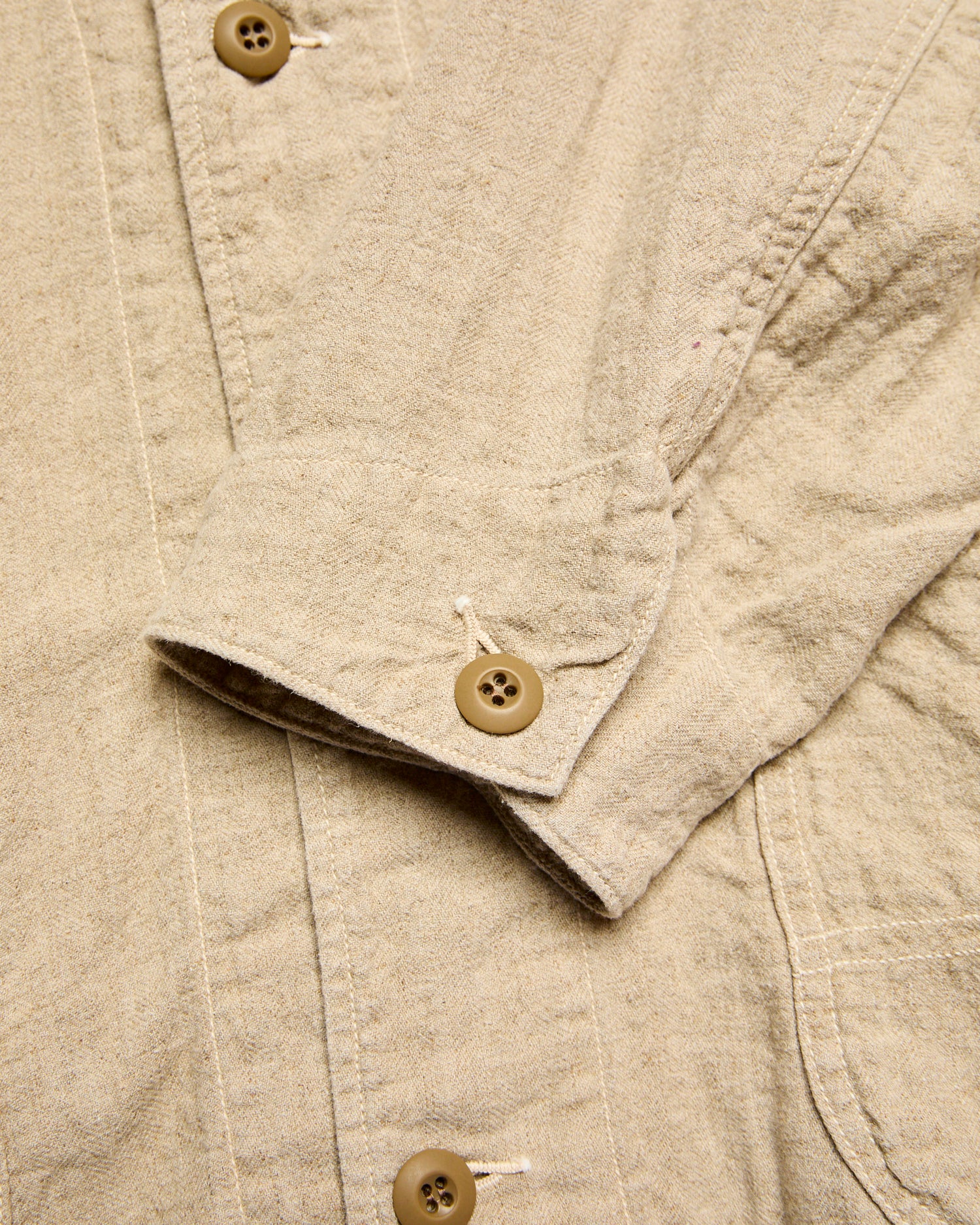 Cotton Linen Tusser Coverall in Beige - Image 4