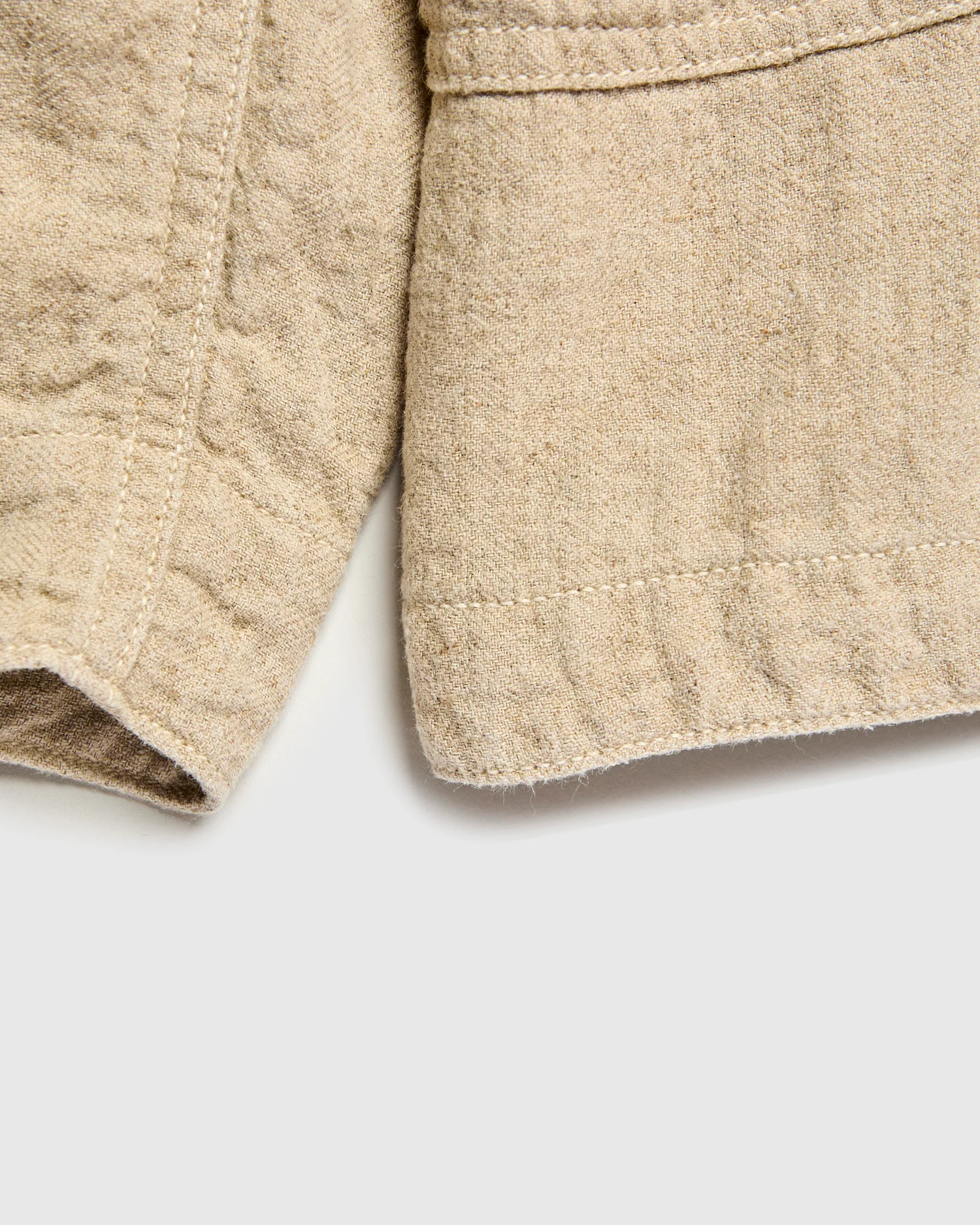 Cotton Linen Tusser Coverall in Beige - Image 7