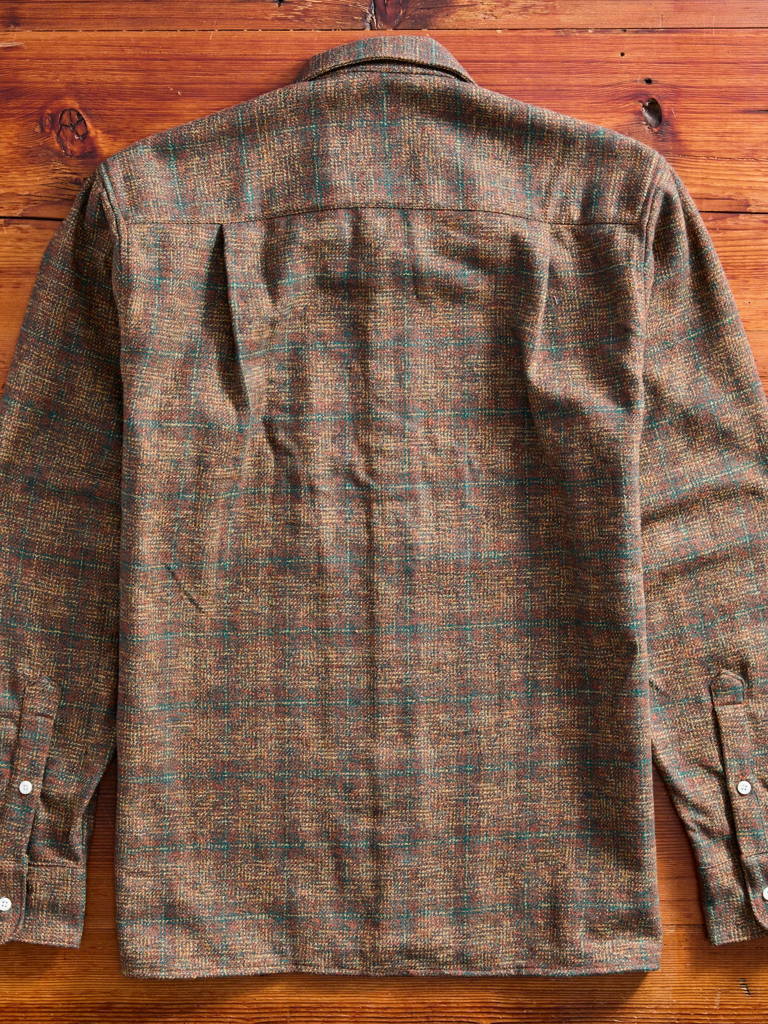 Cotton Tweed Camp Shirt in Brown - Image 11