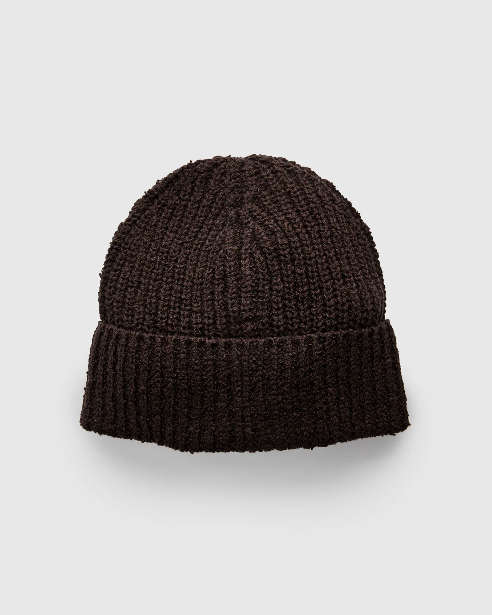 Cotton Watch Cap in Bark Boucle - Image 3