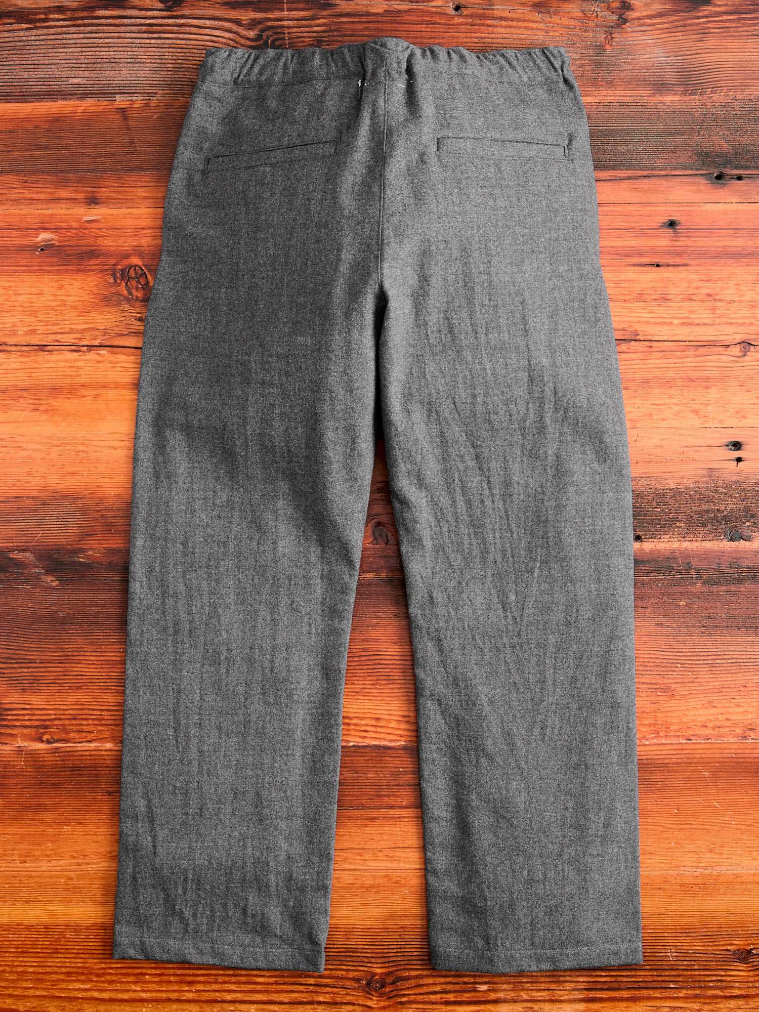 Cotton Wool Easy Pants in Charcoal Grey - Image 3