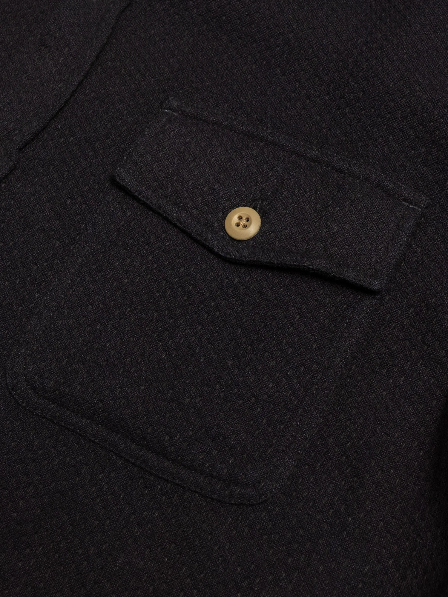 CPO Shirt in Black Overdye Sashiko - Image 4