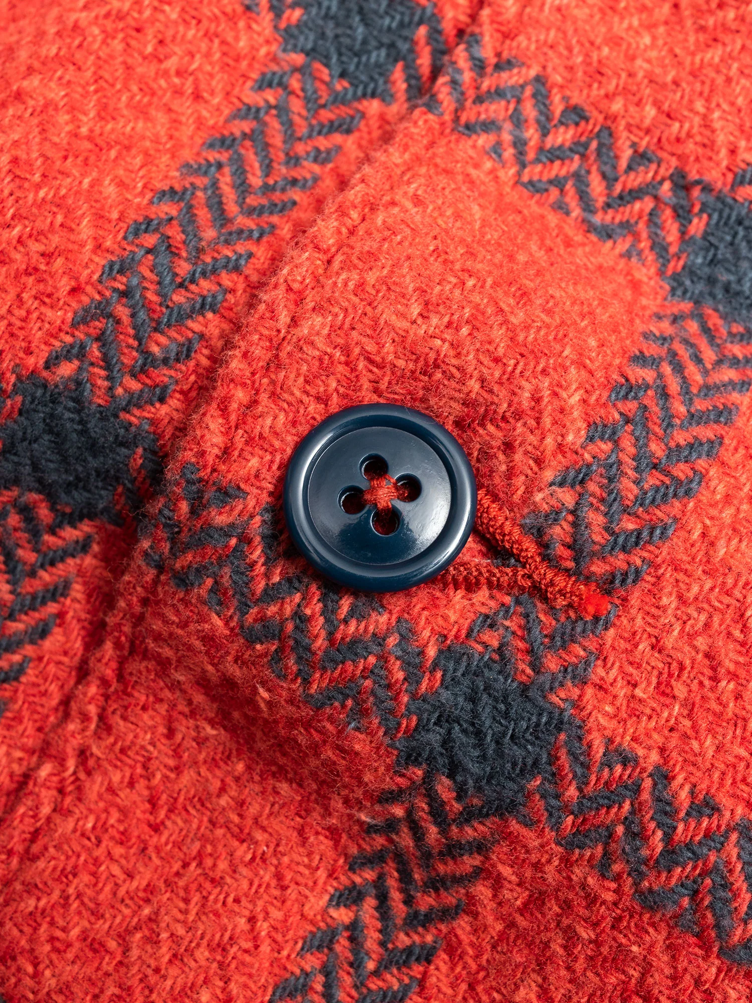 CPO Shirt Jacket in Red Check - Image 4