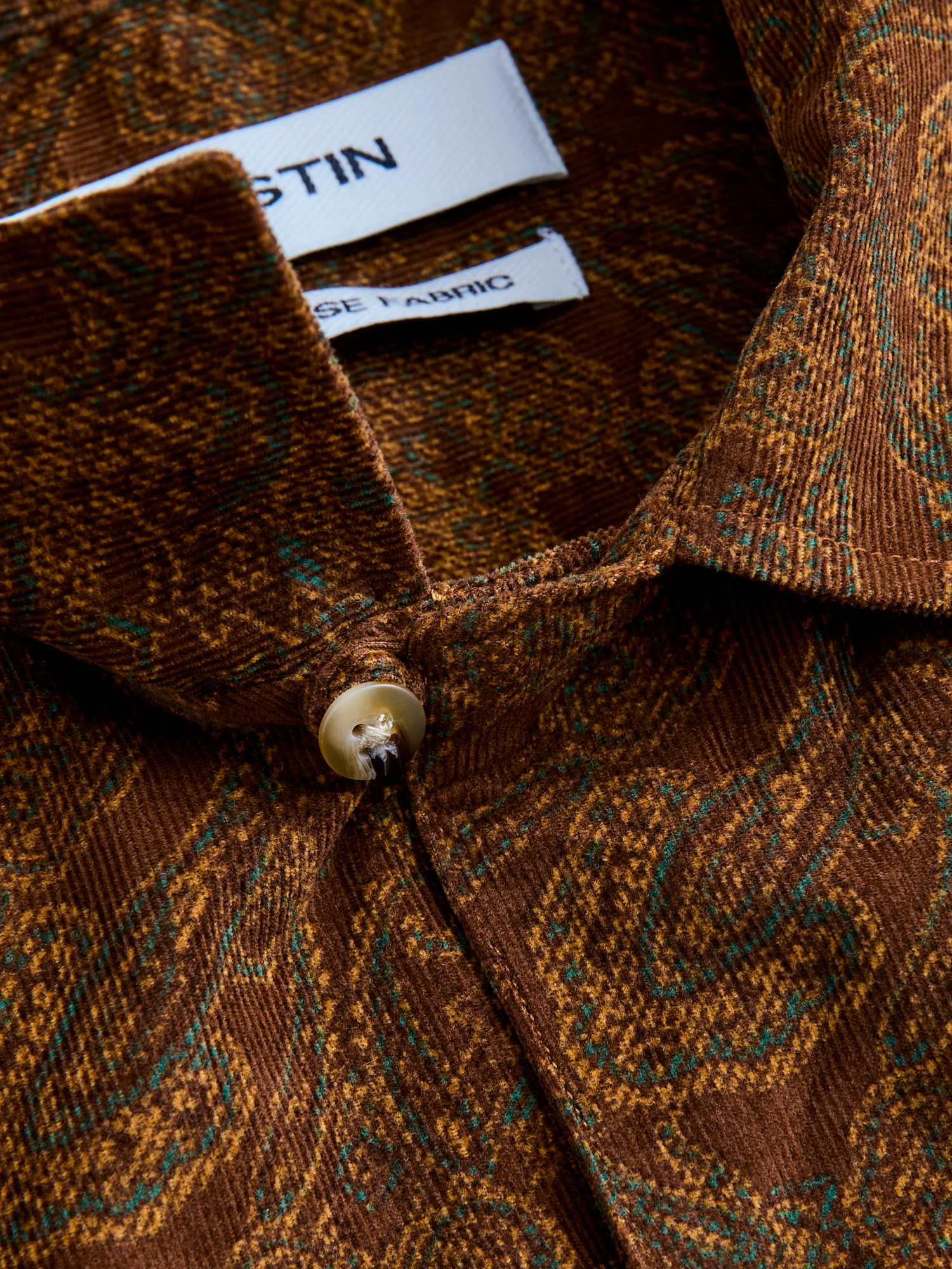 Crammond Shirt in Rust Paisley - Image 7