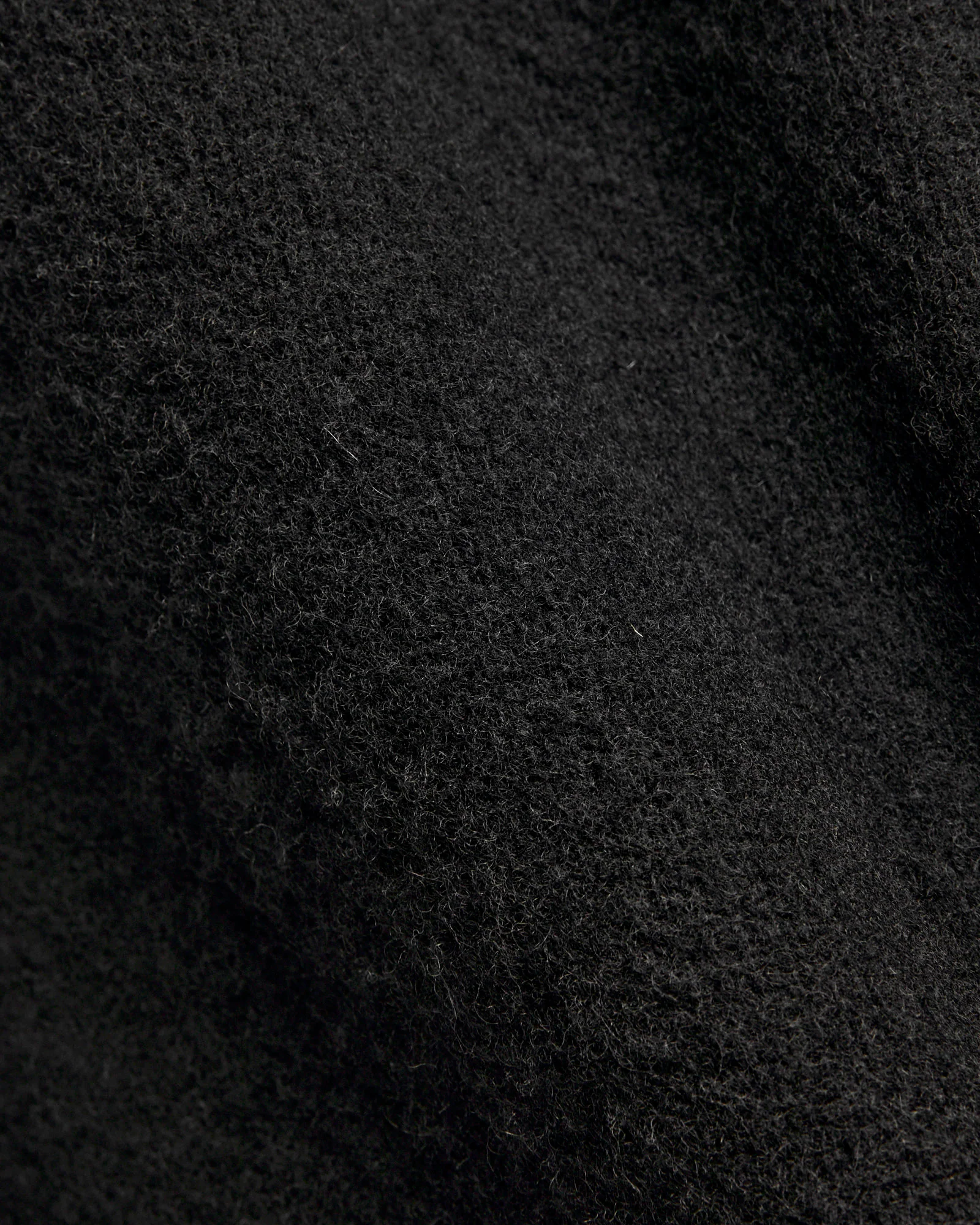 "Creatures of the Howlin' Moon" Wool Knit Cardigan in Black - Image 2