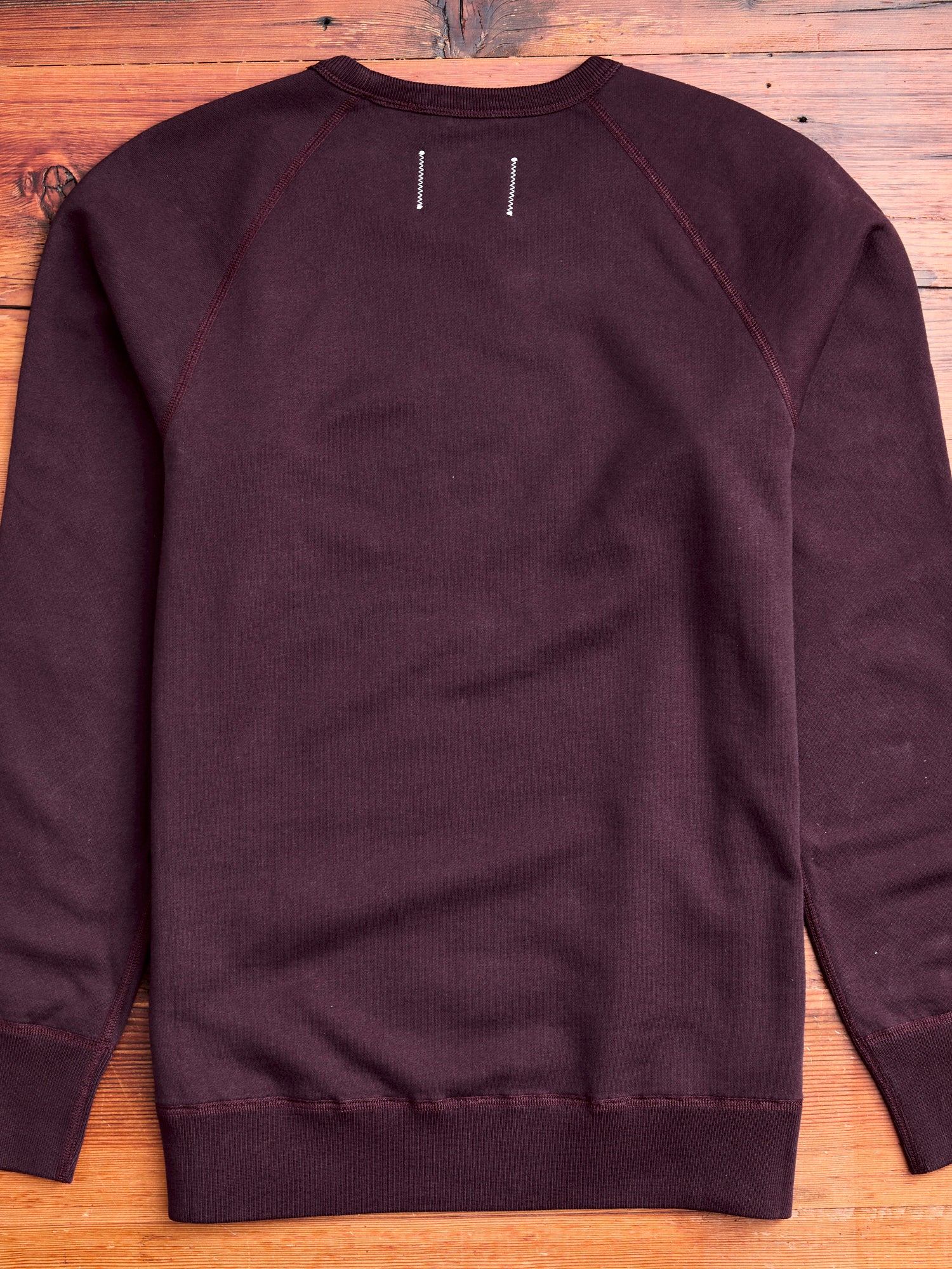 Crewneck Sweater in Oxblood - Image 8