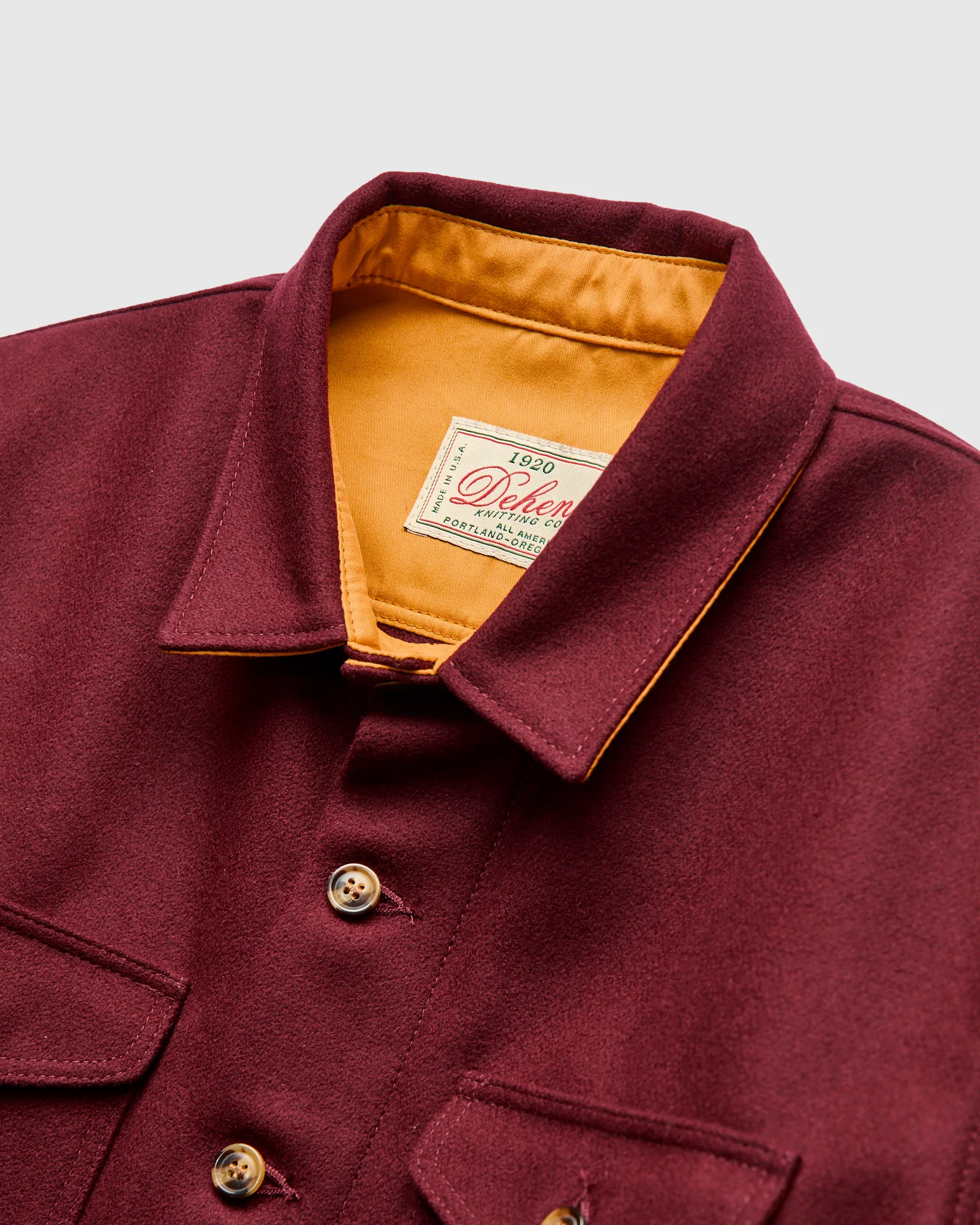 Crissman Overshirt in Burgundy - Image 3