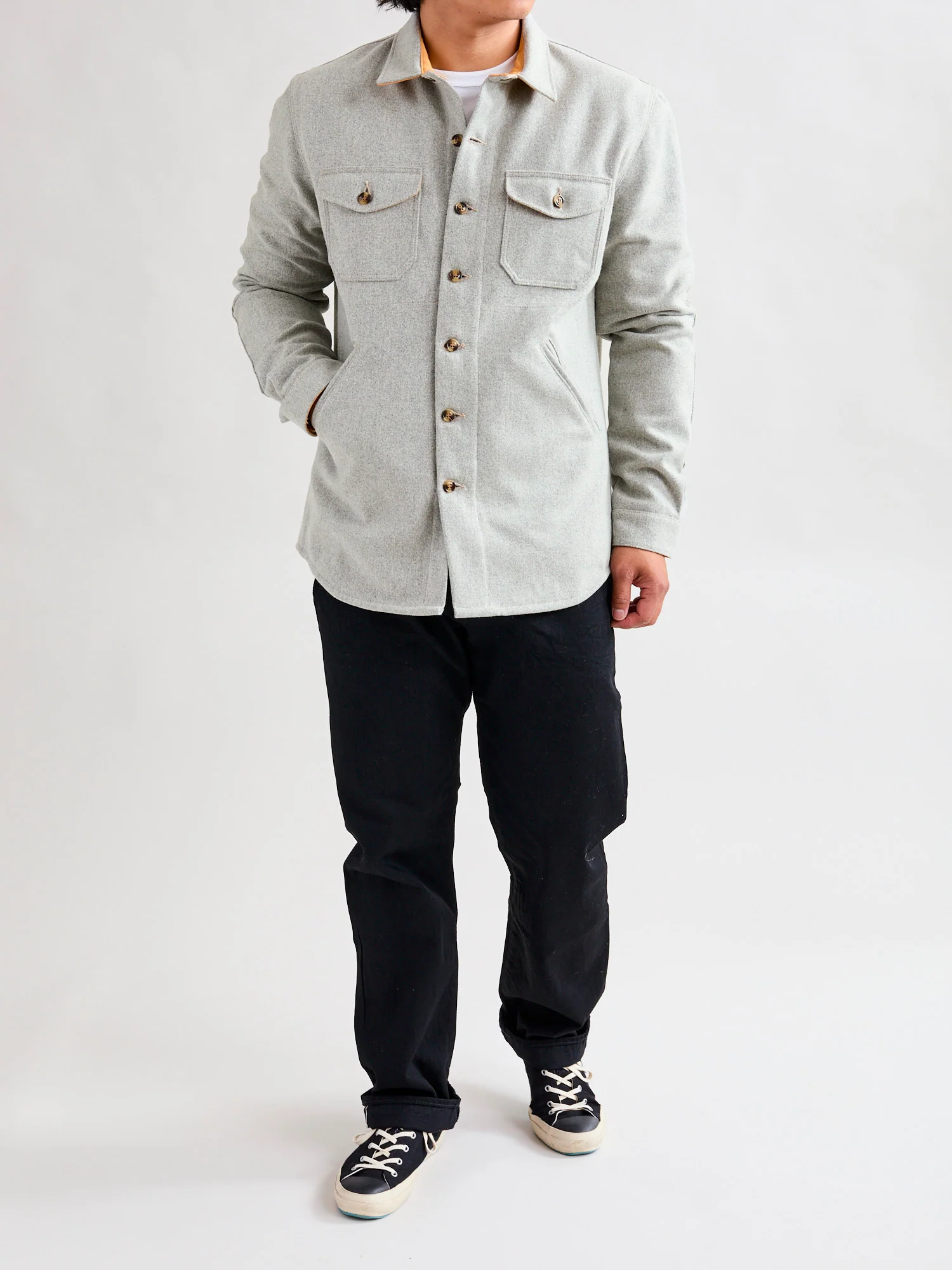 Crissman Overshirt in Light Oxford - Image 10