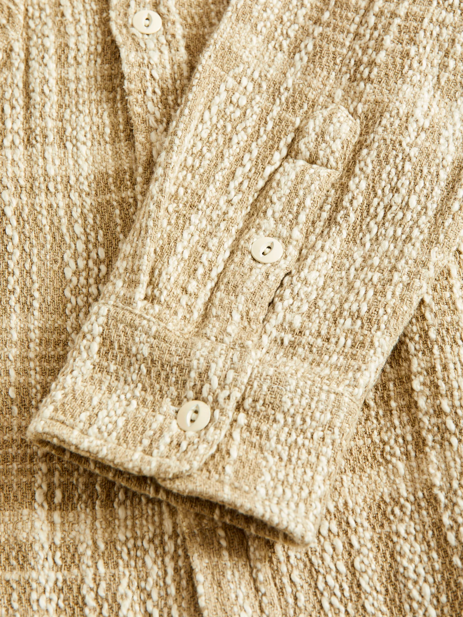 Crosscut Flannel in Alabaster Jacquard - Image 6