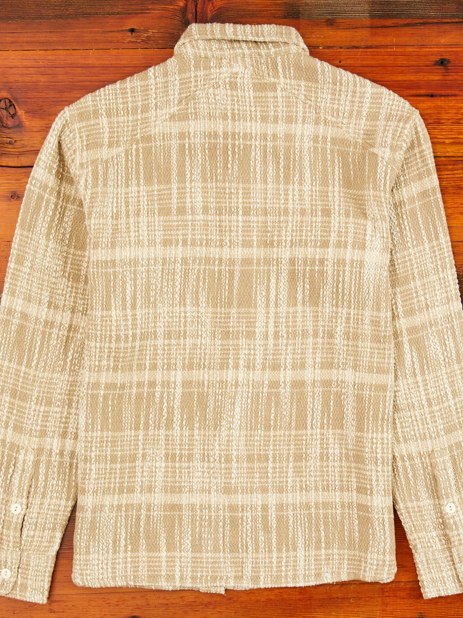 Crosscut Flannel in Alabaster Jacquard - Image 8