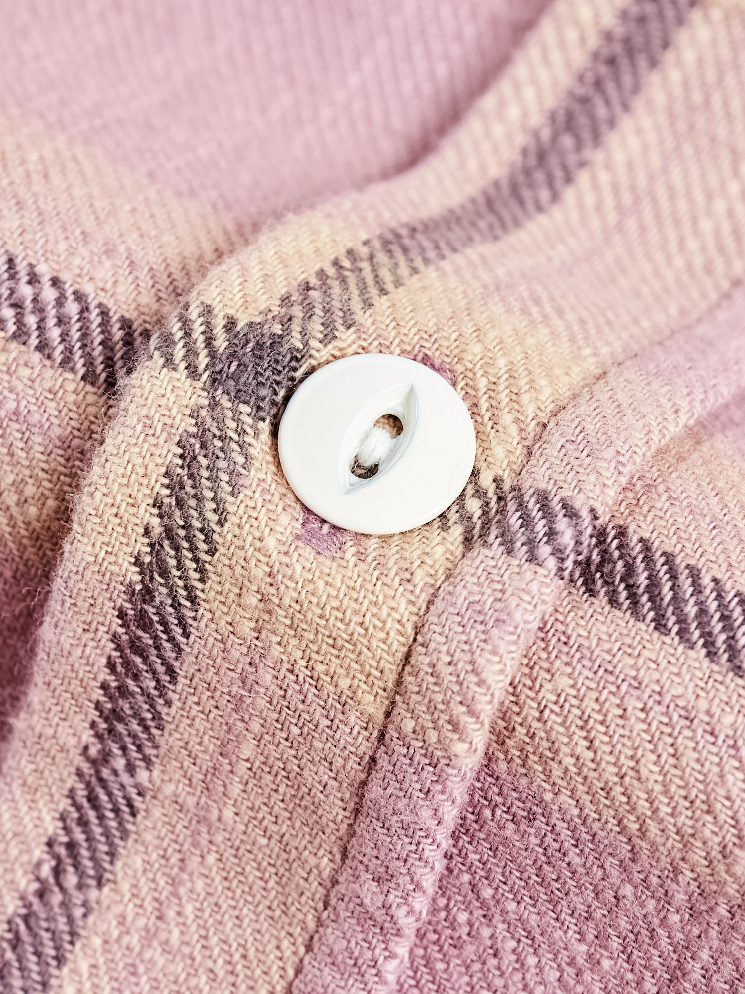 Crosscut Flannel in Mauve - Image 6