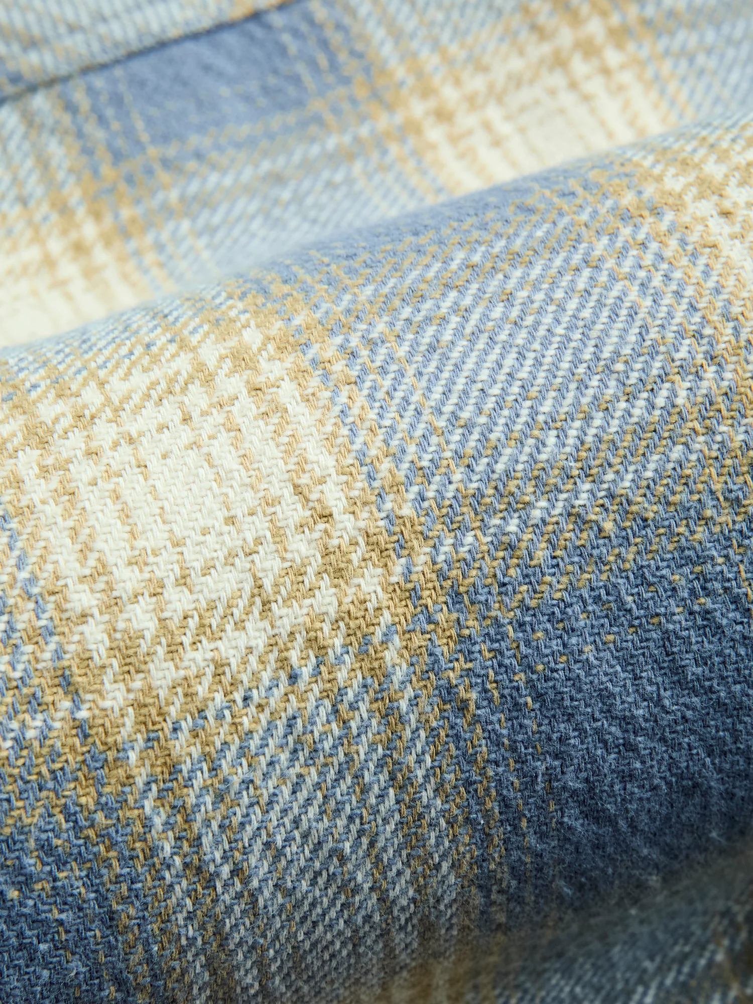 Crosscut Flannel in Powder Blue - Image 7