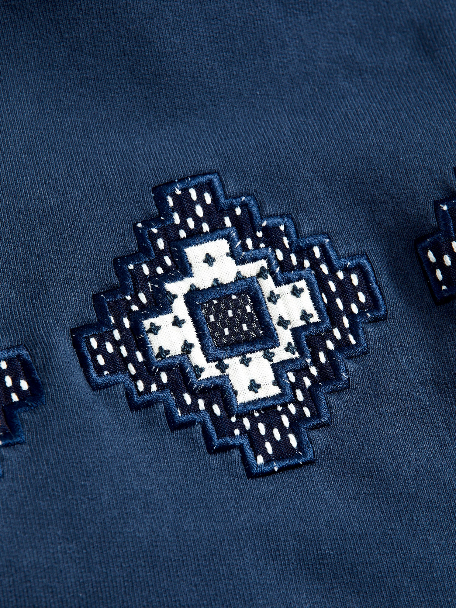Crosspatches Pullover Hoodie in Indigo - Image 4