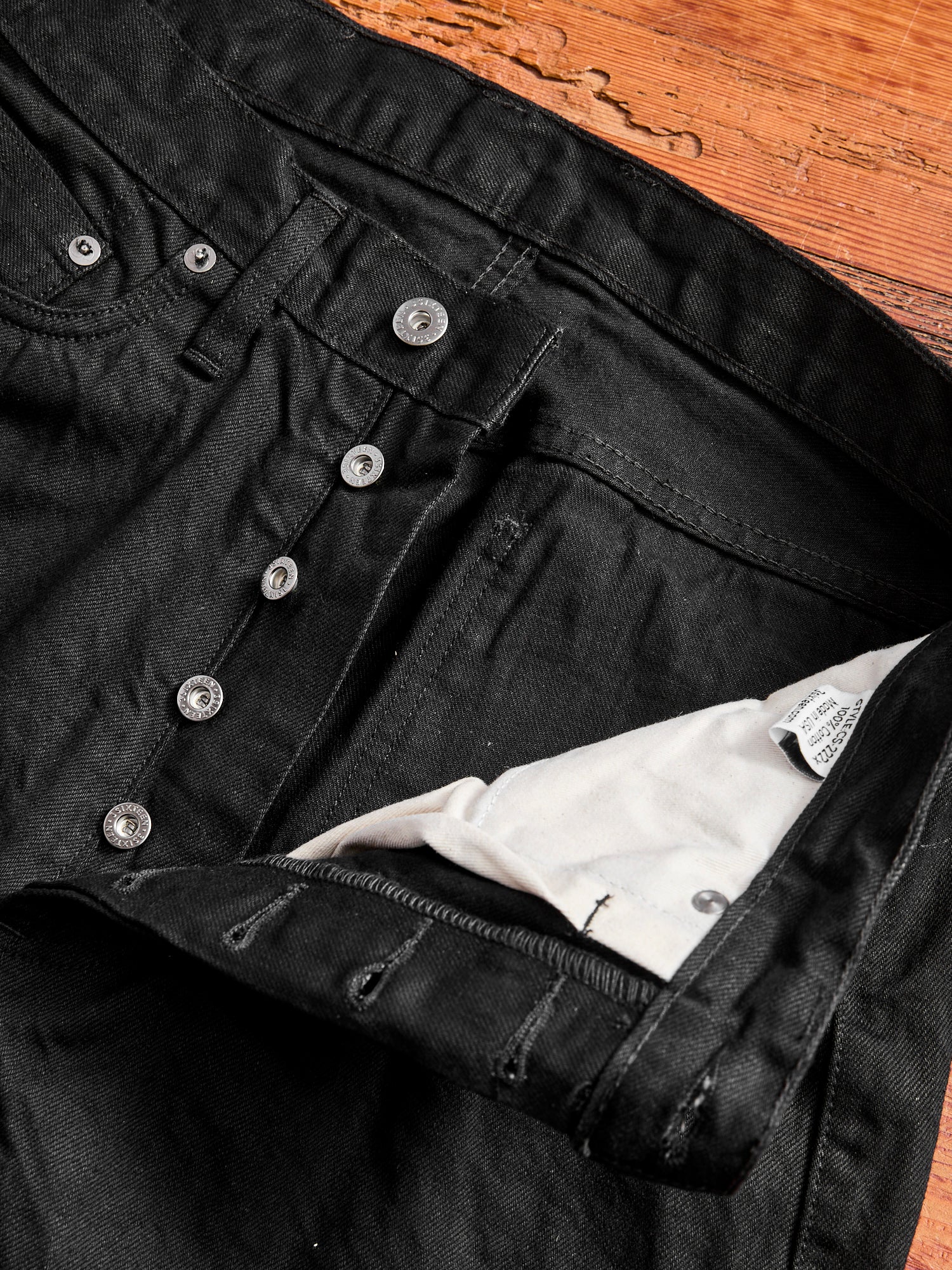 CS-222x 12oz Double Black Selvedge Denim - Classic Straight Fit - Image 8