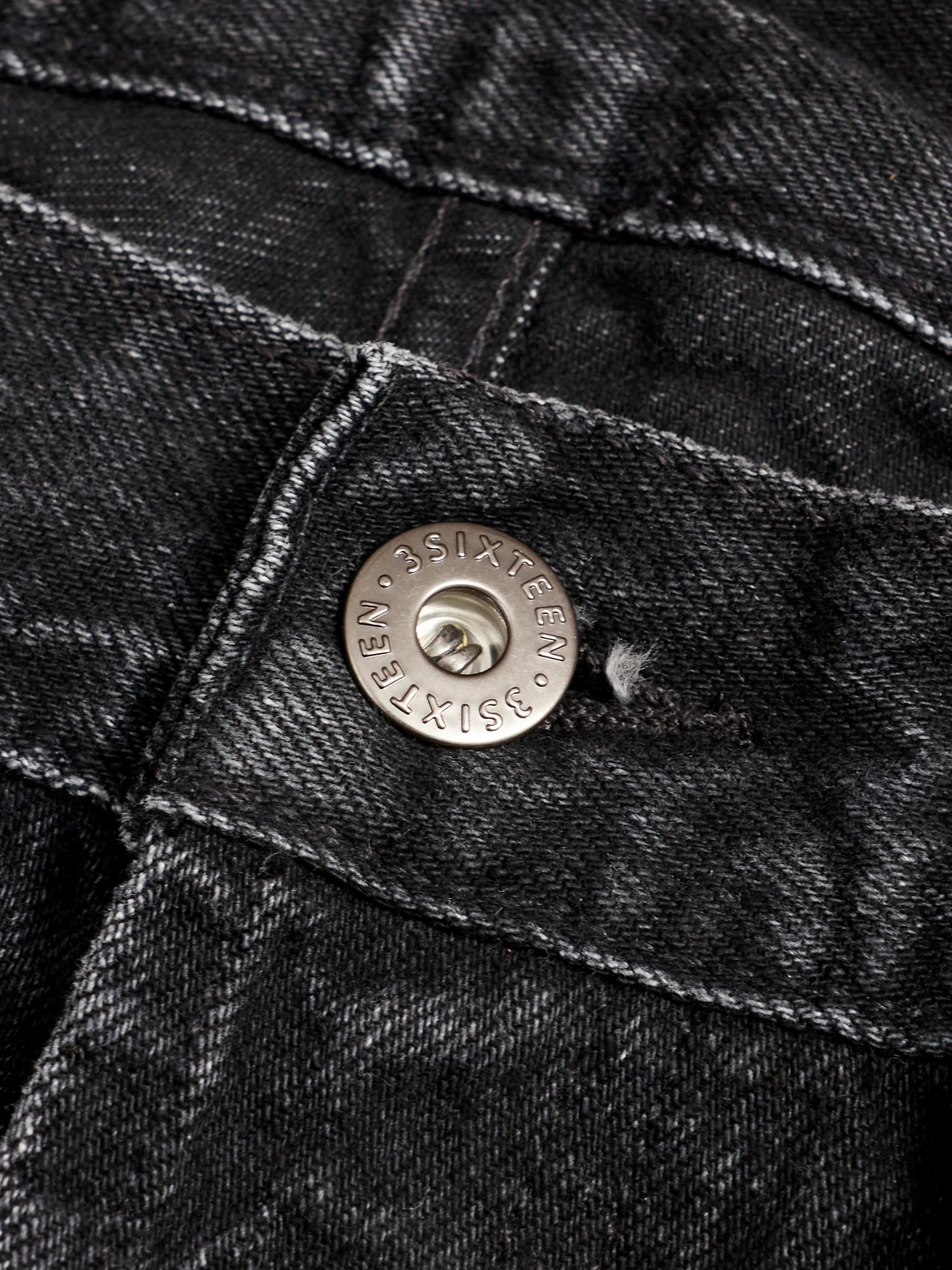CT-222xs 12oz Stonewashed Double Black Selvedge Denim - Classic Tapered Fit - Image 4