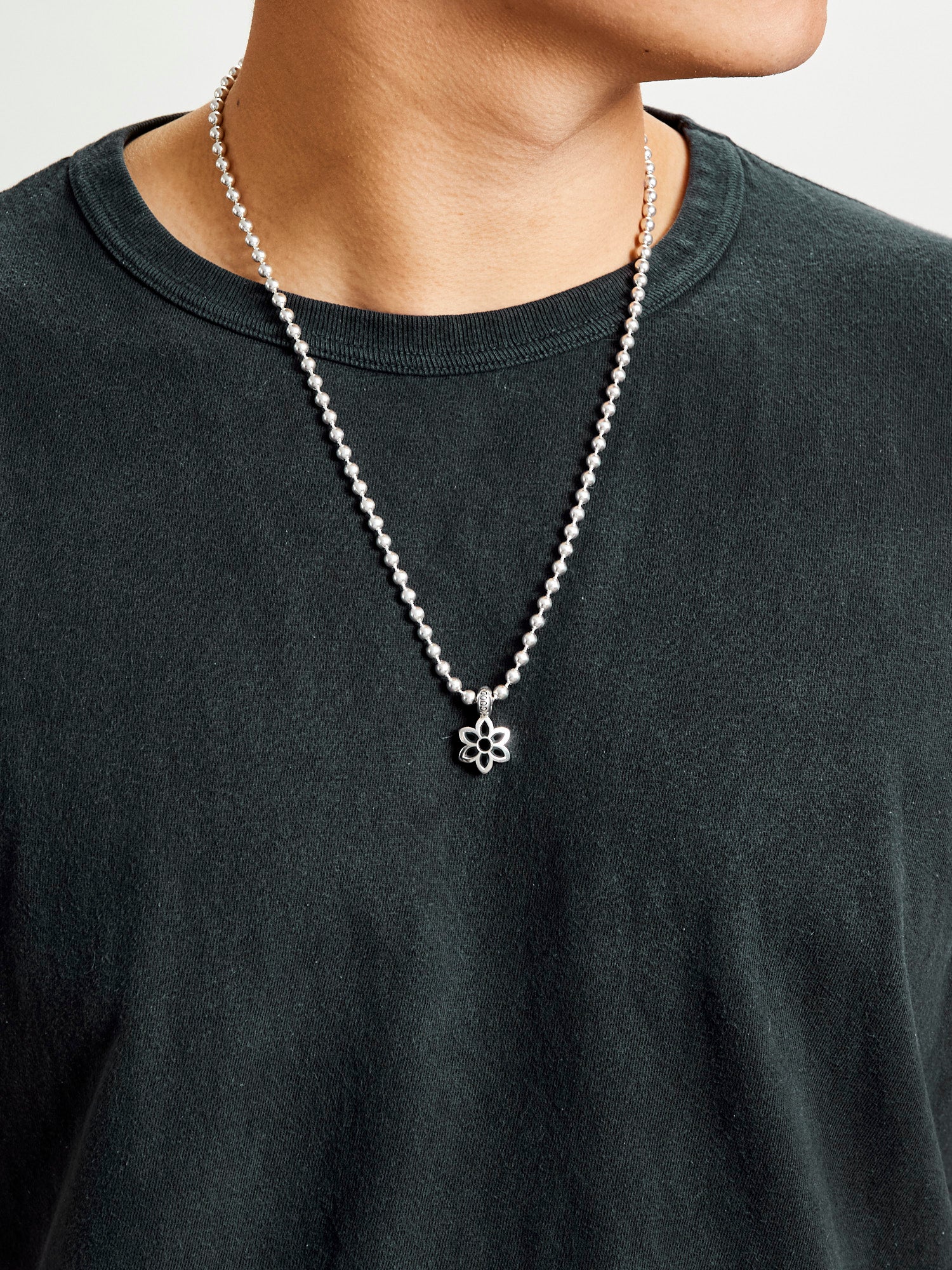 Cutout Rosette Pendant in Sterling Silver - Image 2