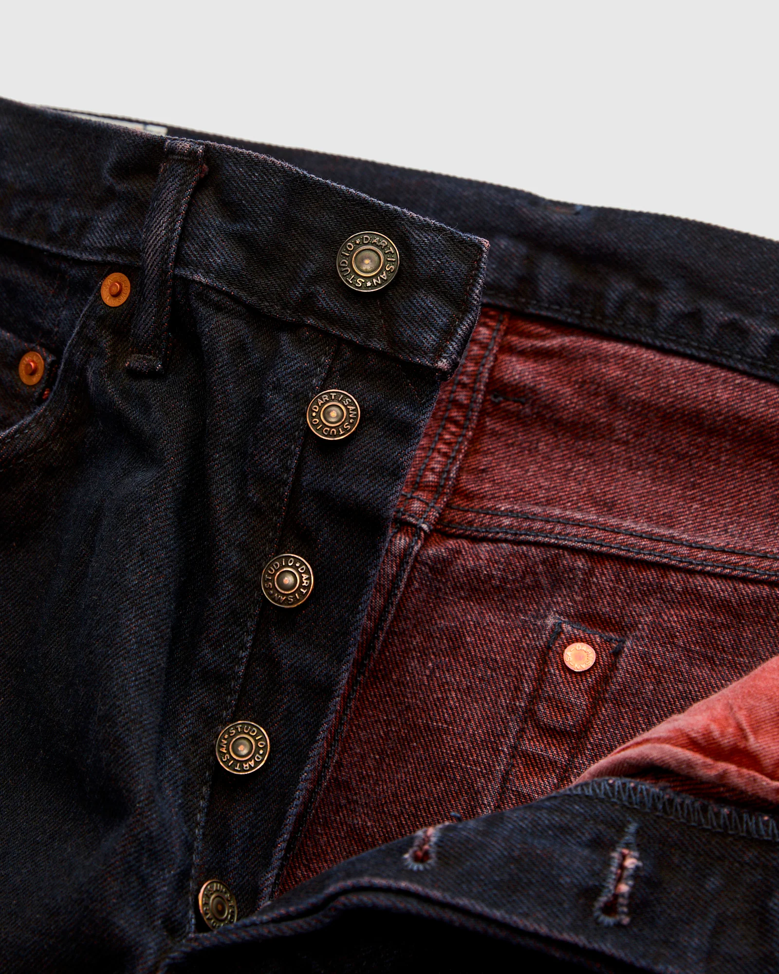 D1908S "Bengala" 14oz Natural Dye Selvedge Denim - Relaxed Tapered Fit - Image 7