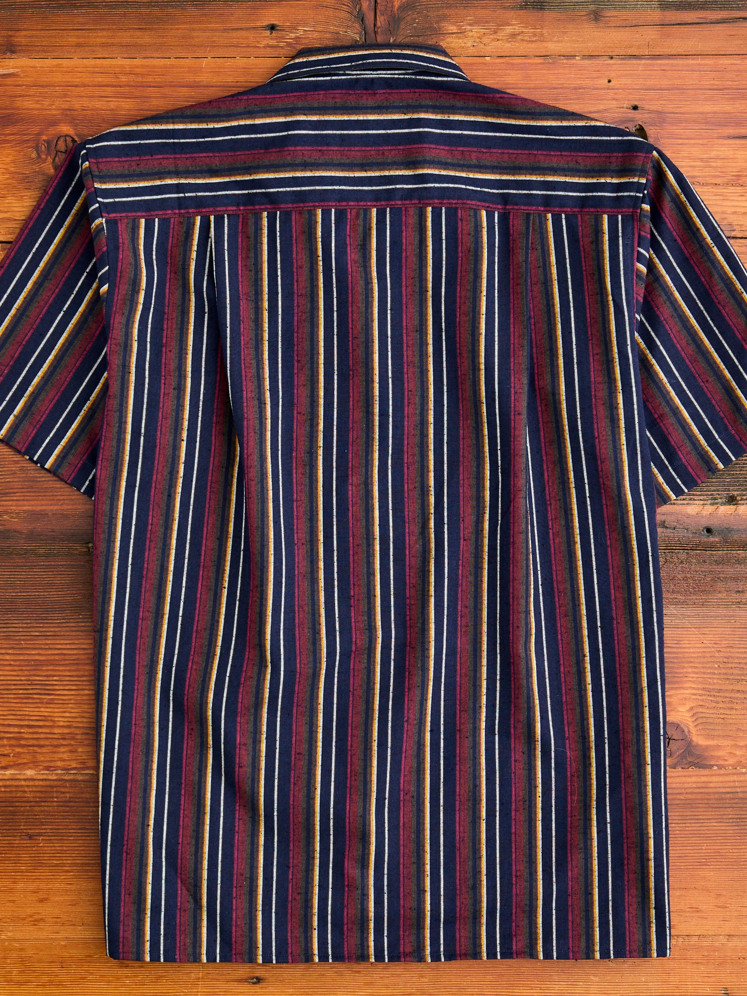 Cabana Stripe Camp Shirt in Indigo - Image 8