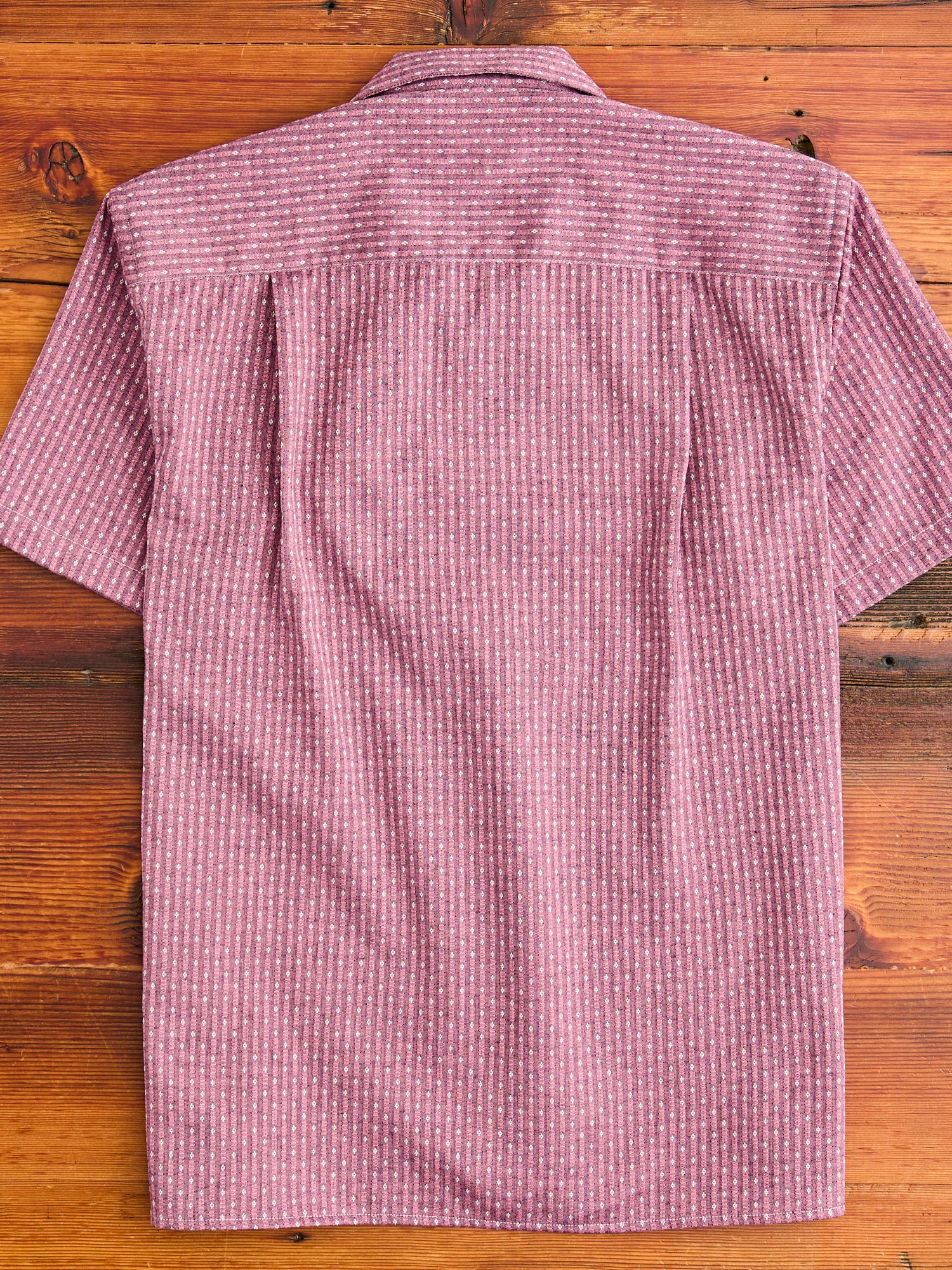Dobby Camp Shirt in Pink - Image 8