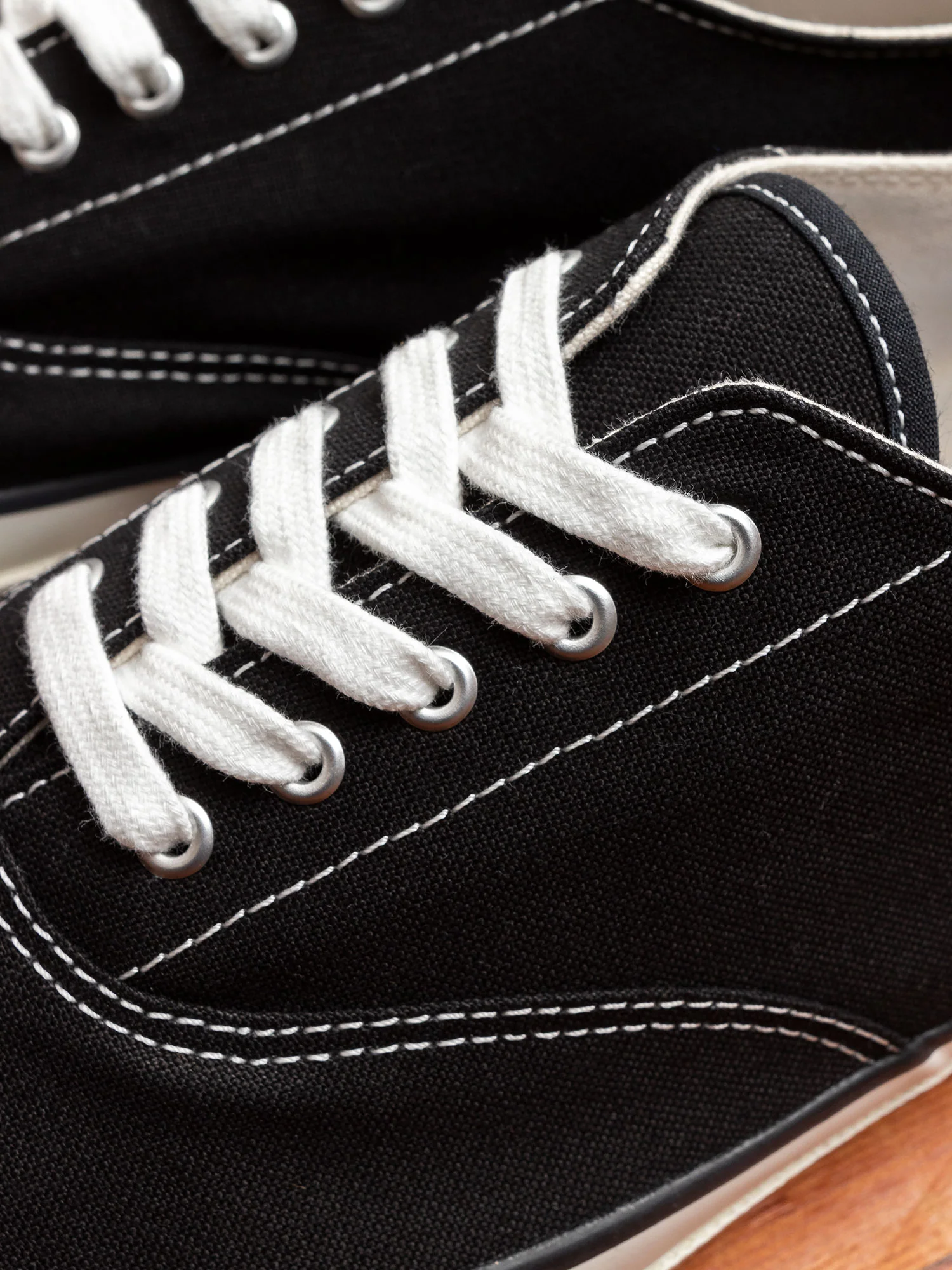 Deck Canvas Sneaker in Black - Image 5