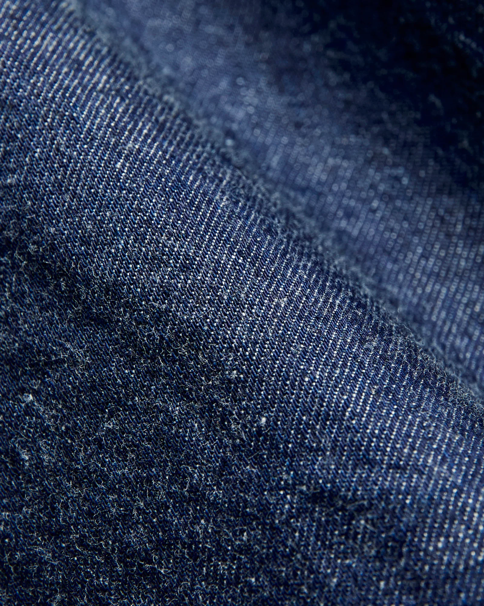 Denim Button-Down Shirt in Indigo - Image 7
