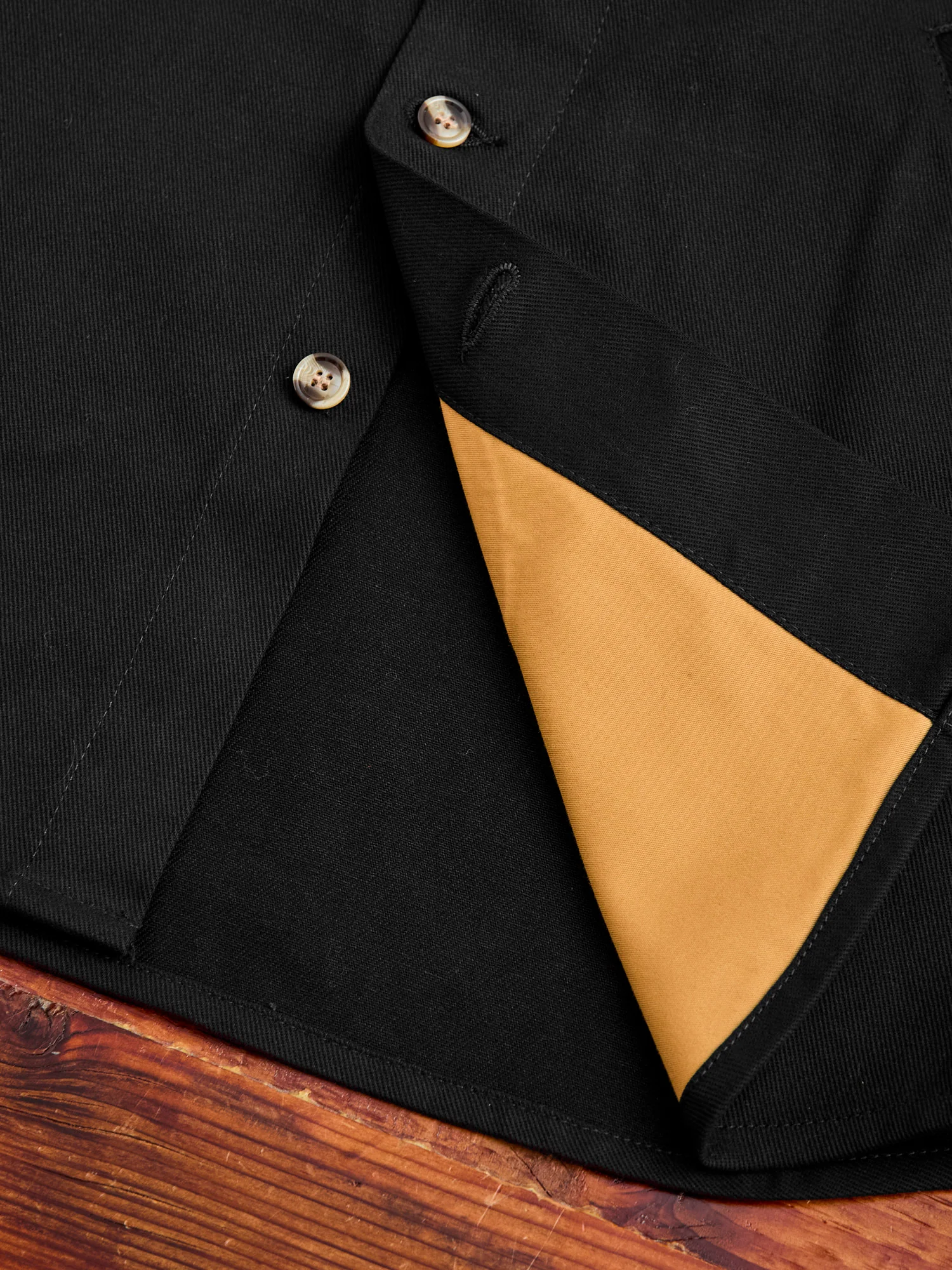 Crissman Denim Overshirt in Den Black - Image 8