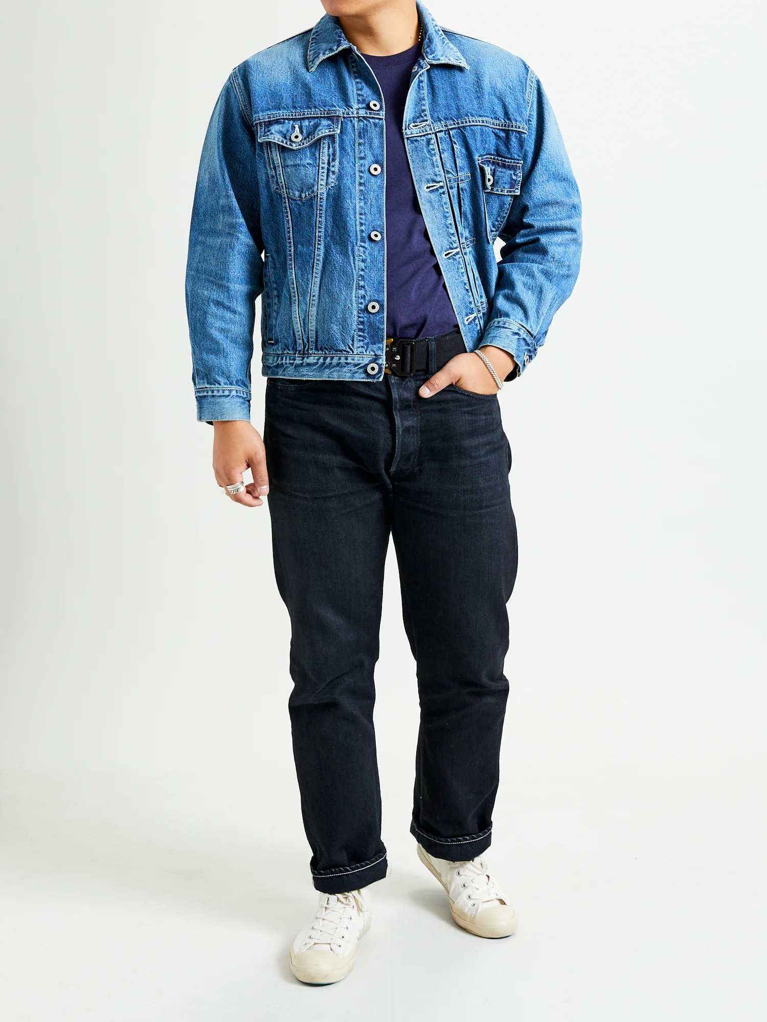 Denim Jacket in Indigo 3-Year Wash - Image 10