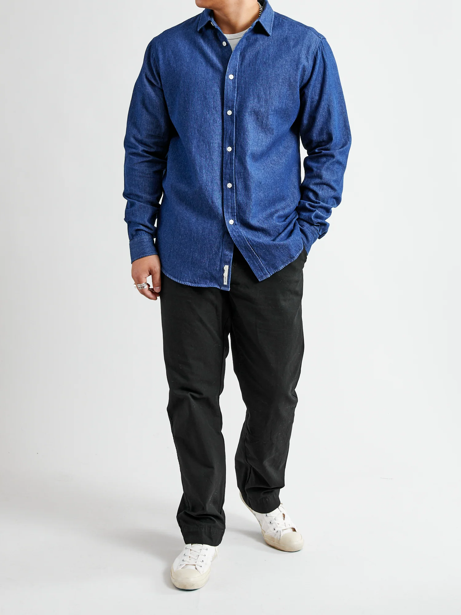 Dirleton Shirt in Dark Denim - Image 8