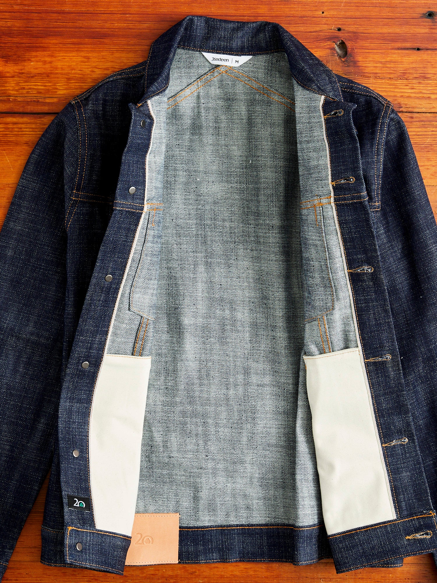 DJ-102xn "Natural Indigo" 15.4oz Selvedge Type-3 Denim Jacket - Image 6