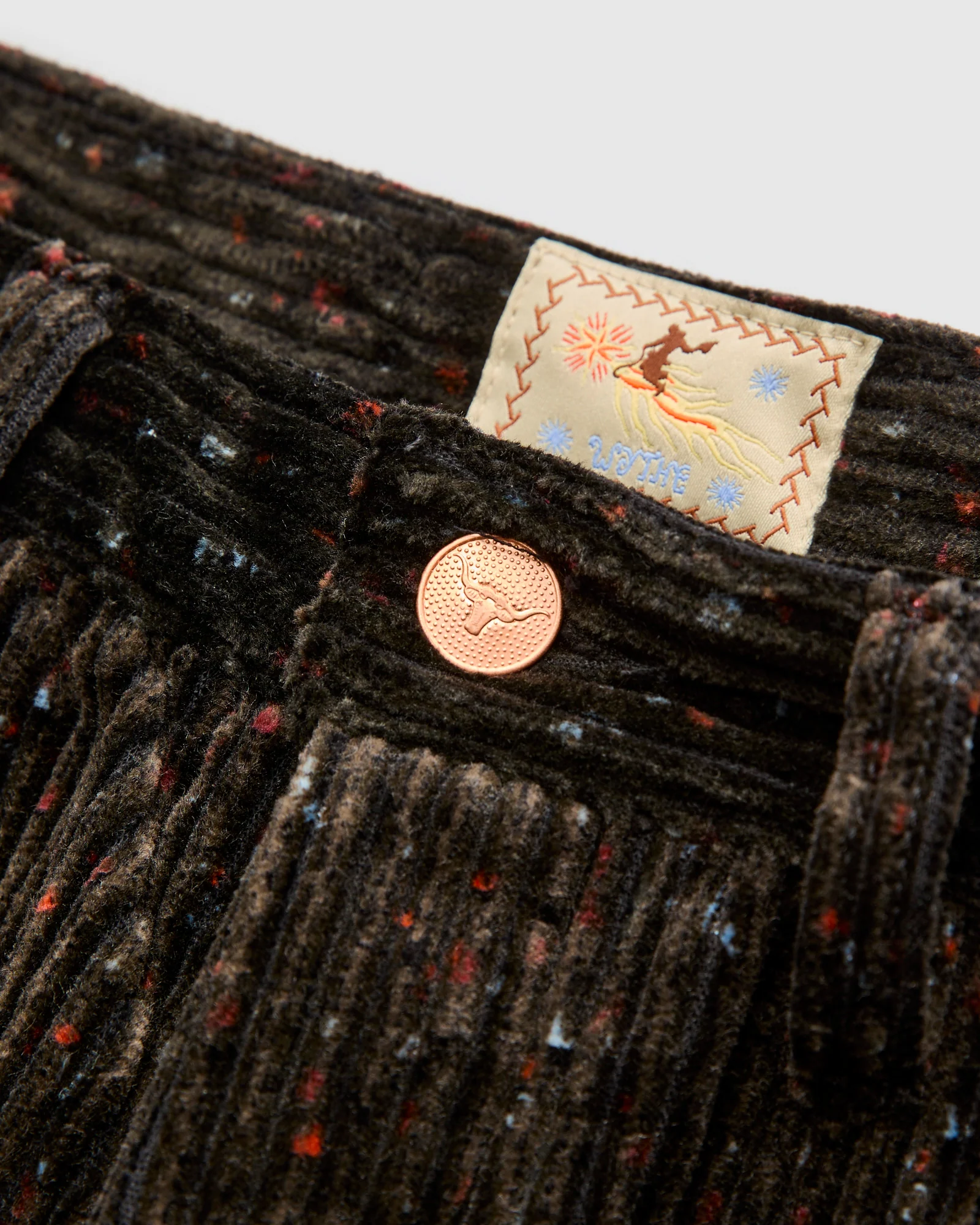 Donegal Corduroy Five Pocket Trousers in Night Sky - Image 6