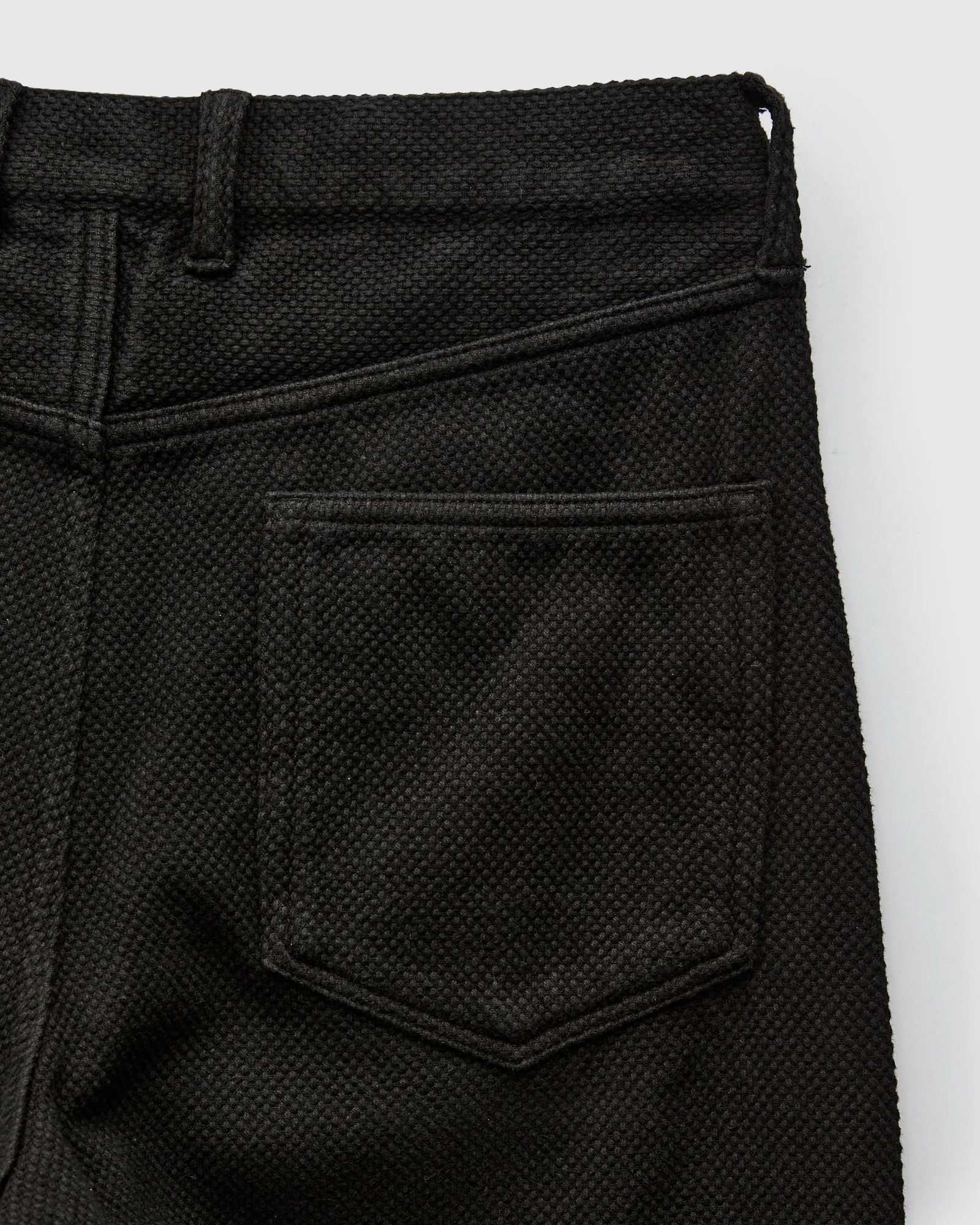 Double Cloth Sashiko Jeans in Black - Image 3