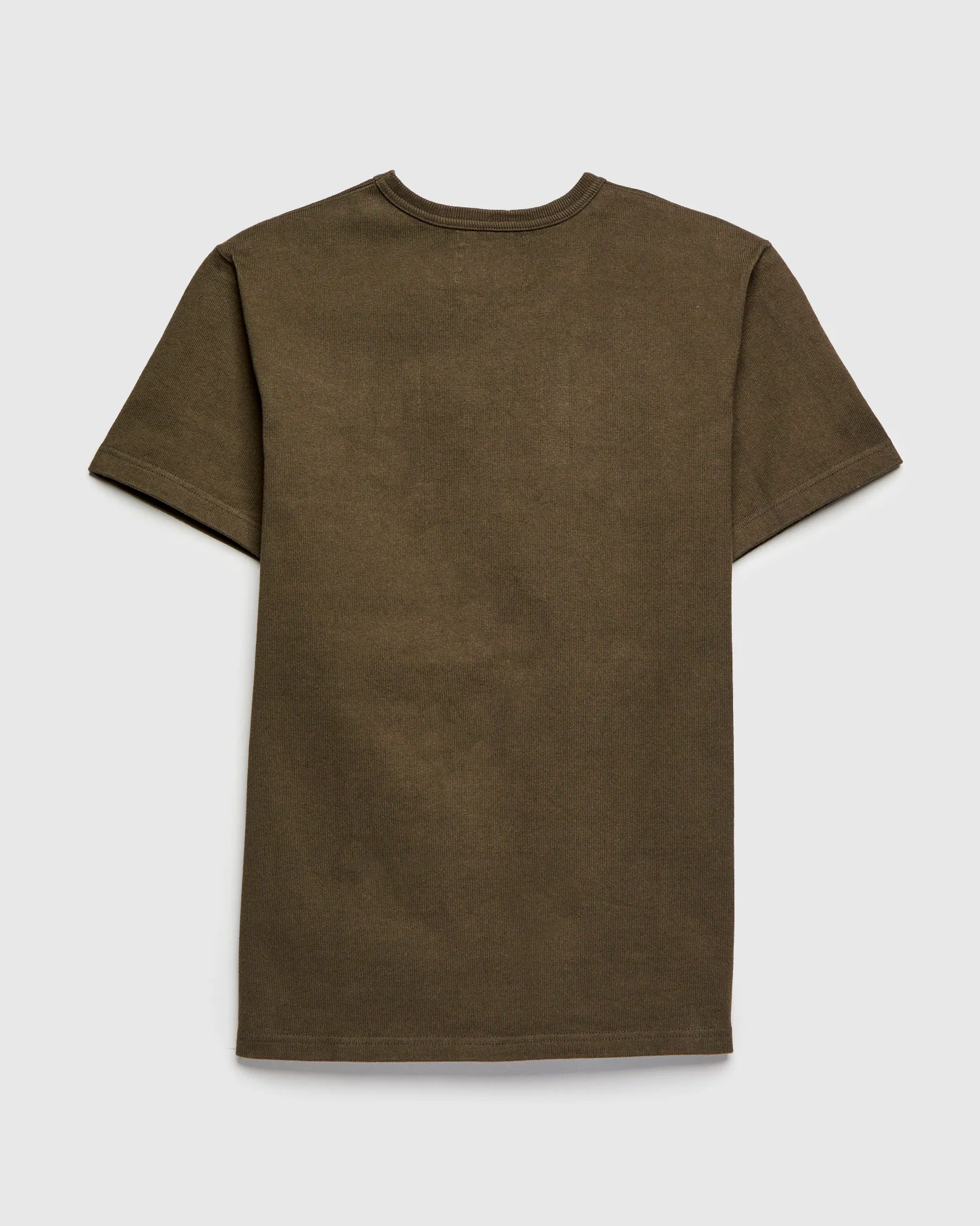 Double Heavyweight 12.1oz T-Shirt in Khaki - Image 2