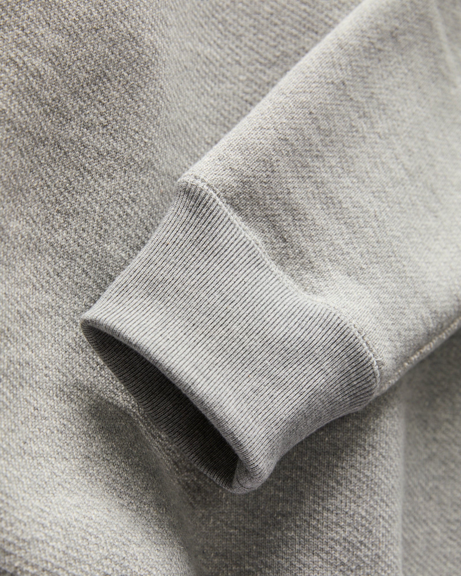 Double Heavyweight French Terry 25.8oz Crewneck in Heather Grey - Image 5