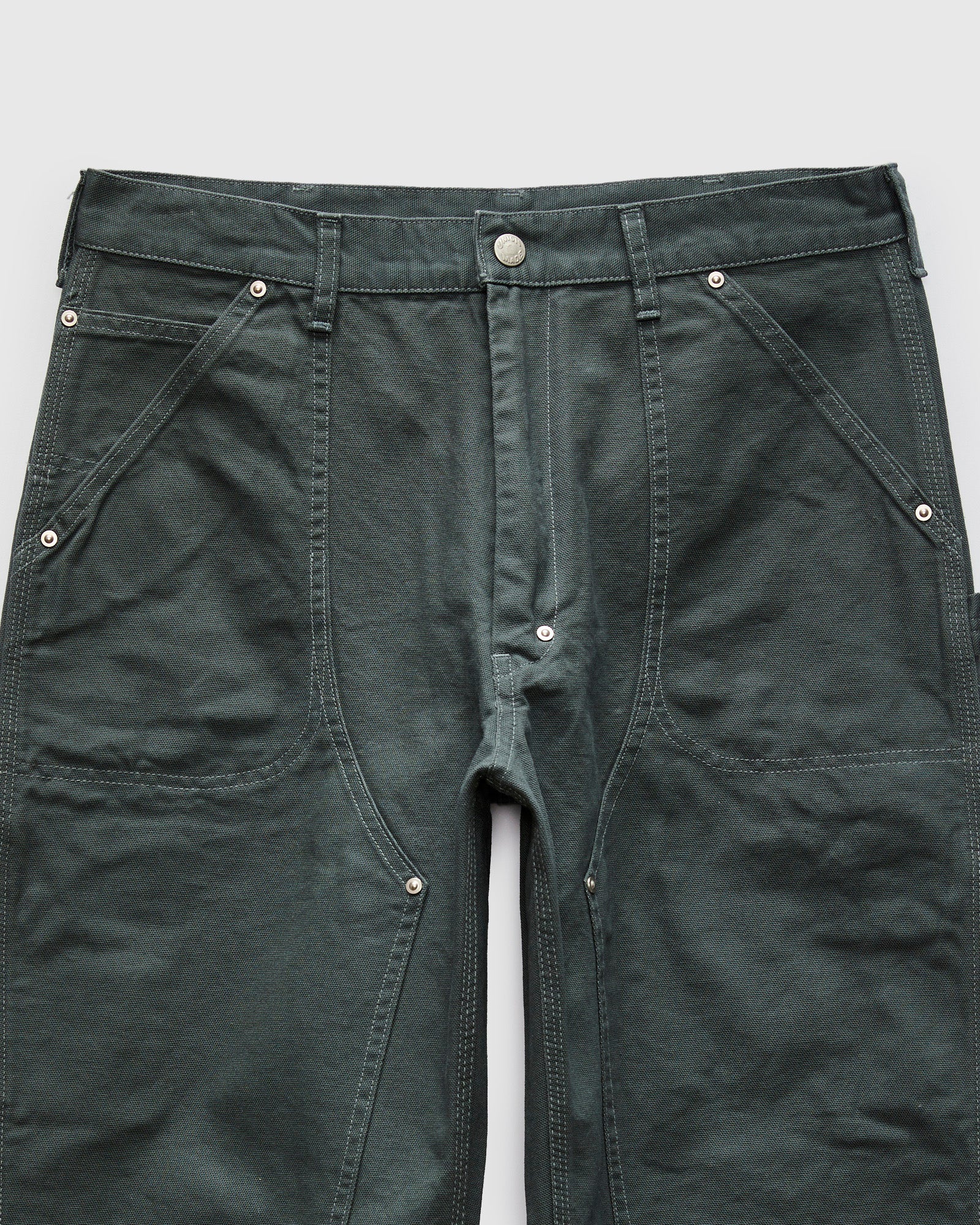 Double Knee Painter Pants in Blue Green - Image 5
