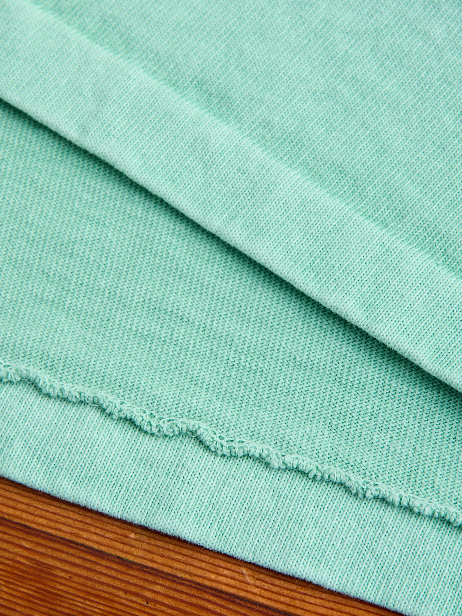 Stand Wheeler Pigment-Dyed T-Shirt in Turquoise - Image 5